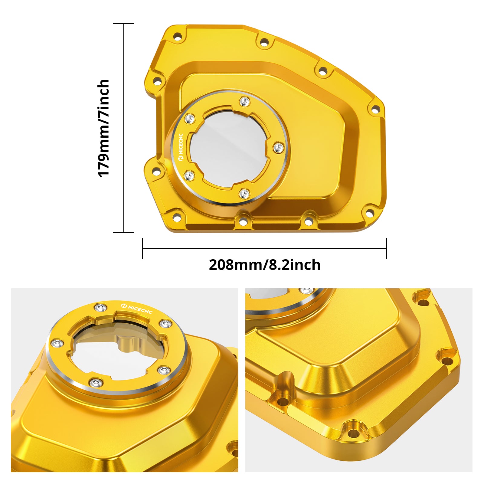 Transparente Camshaft-Abdeckung für Harley Dyna Street Bob Softail 2001-2017