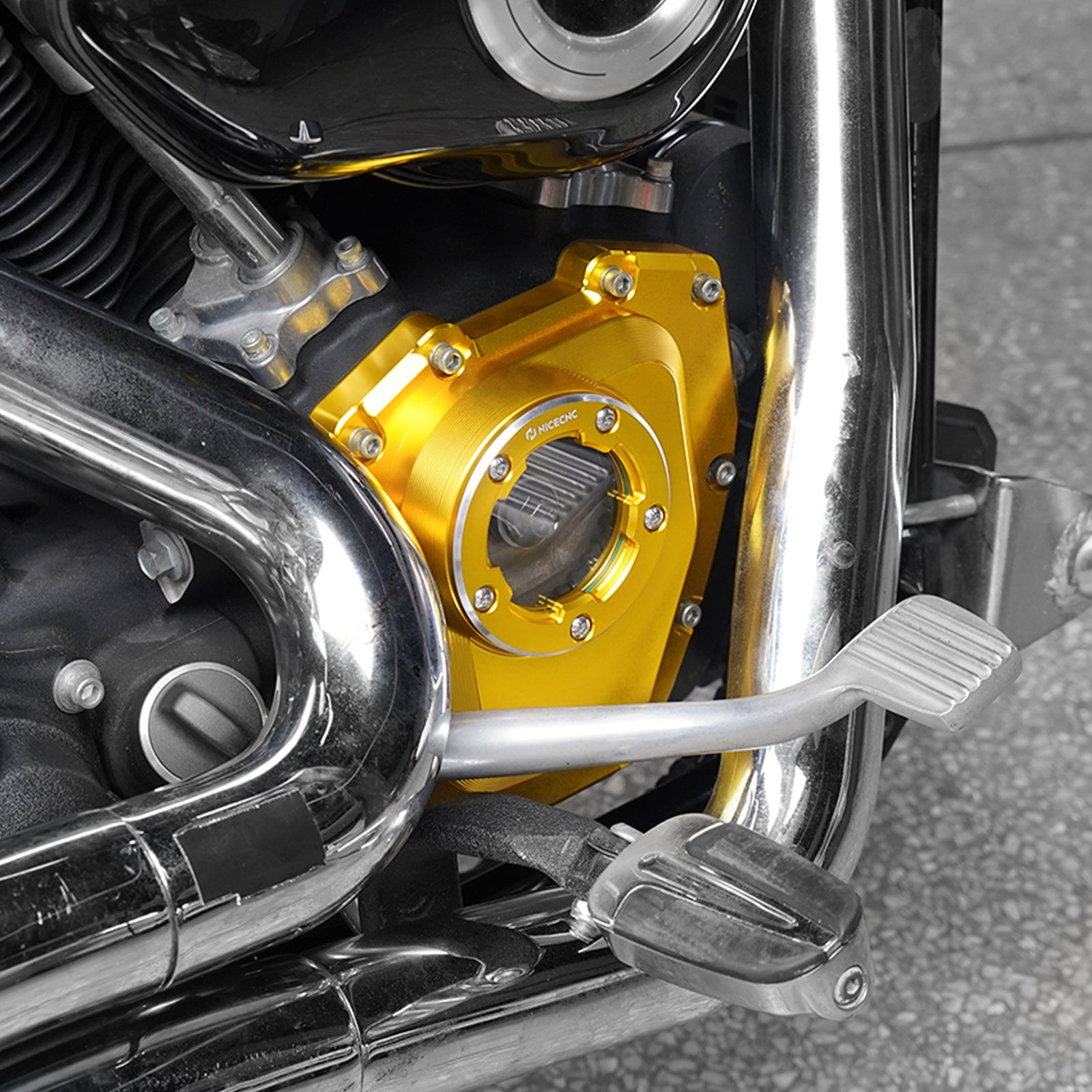 Transparente Camshaft-Abdeckung für Harley Dyna Street Bob Softail 2001-2017