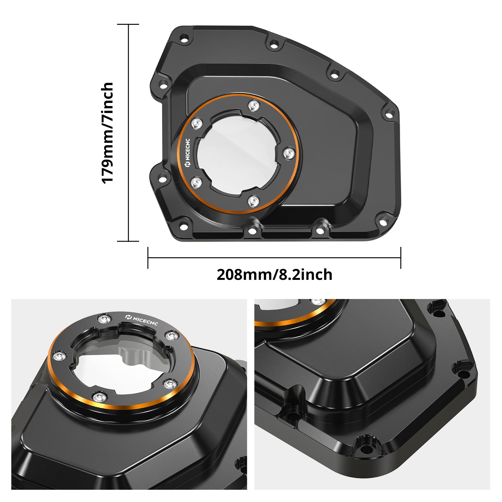 Transparente Camshaft-Abdeckung für Harley Dyna Street Bob Softail 2001-2017