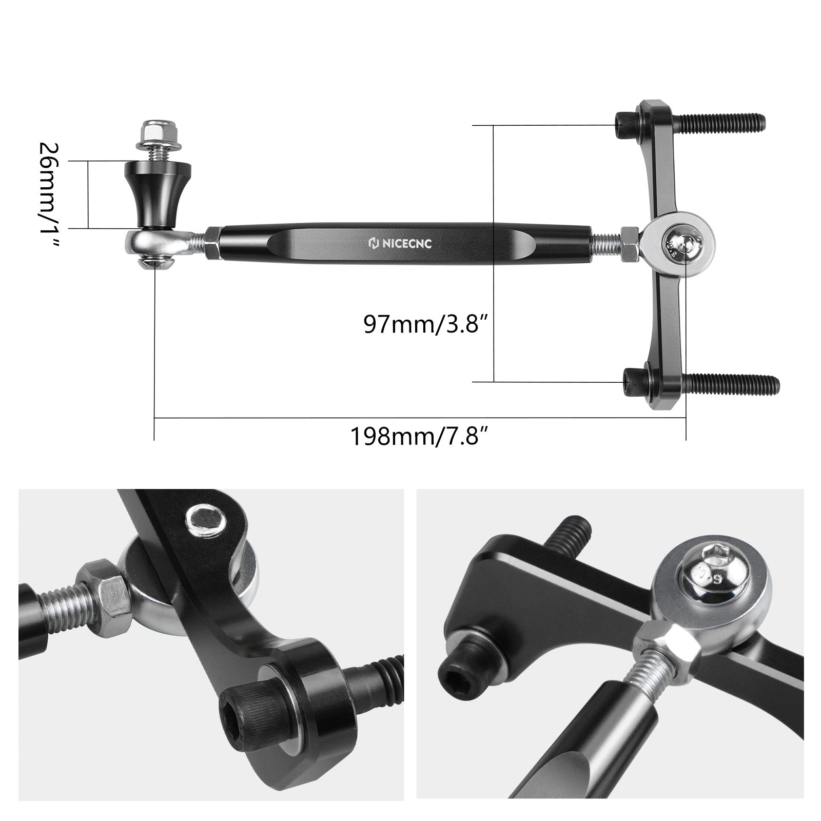 M8 Touring Rahmen Stabilisator Kit Für Harley Road King Street Glide CVO Road Glide