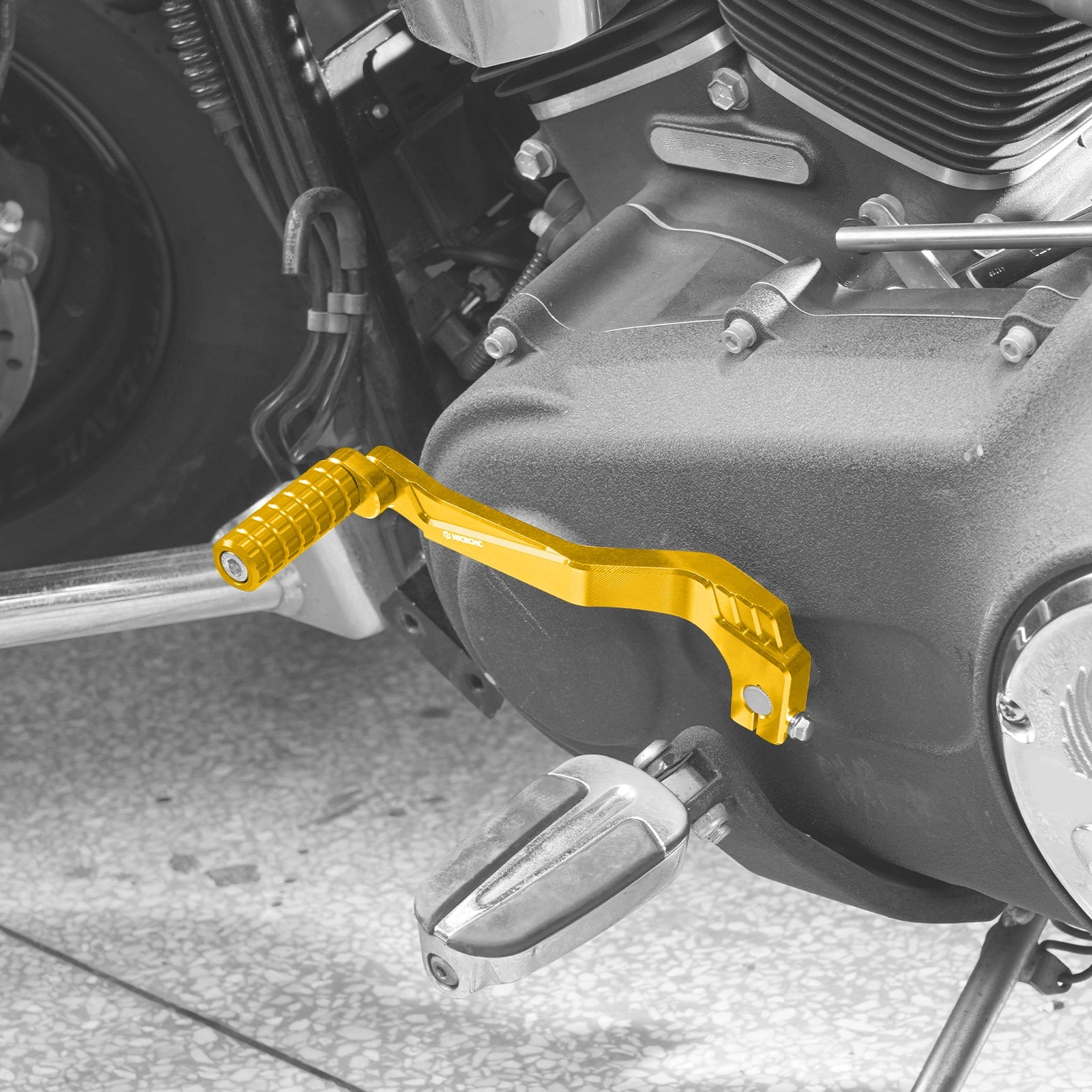 Mid Control Schaltpedalhebel Für Harley Dyna Low Rider Street Fat Bob Wide Glide