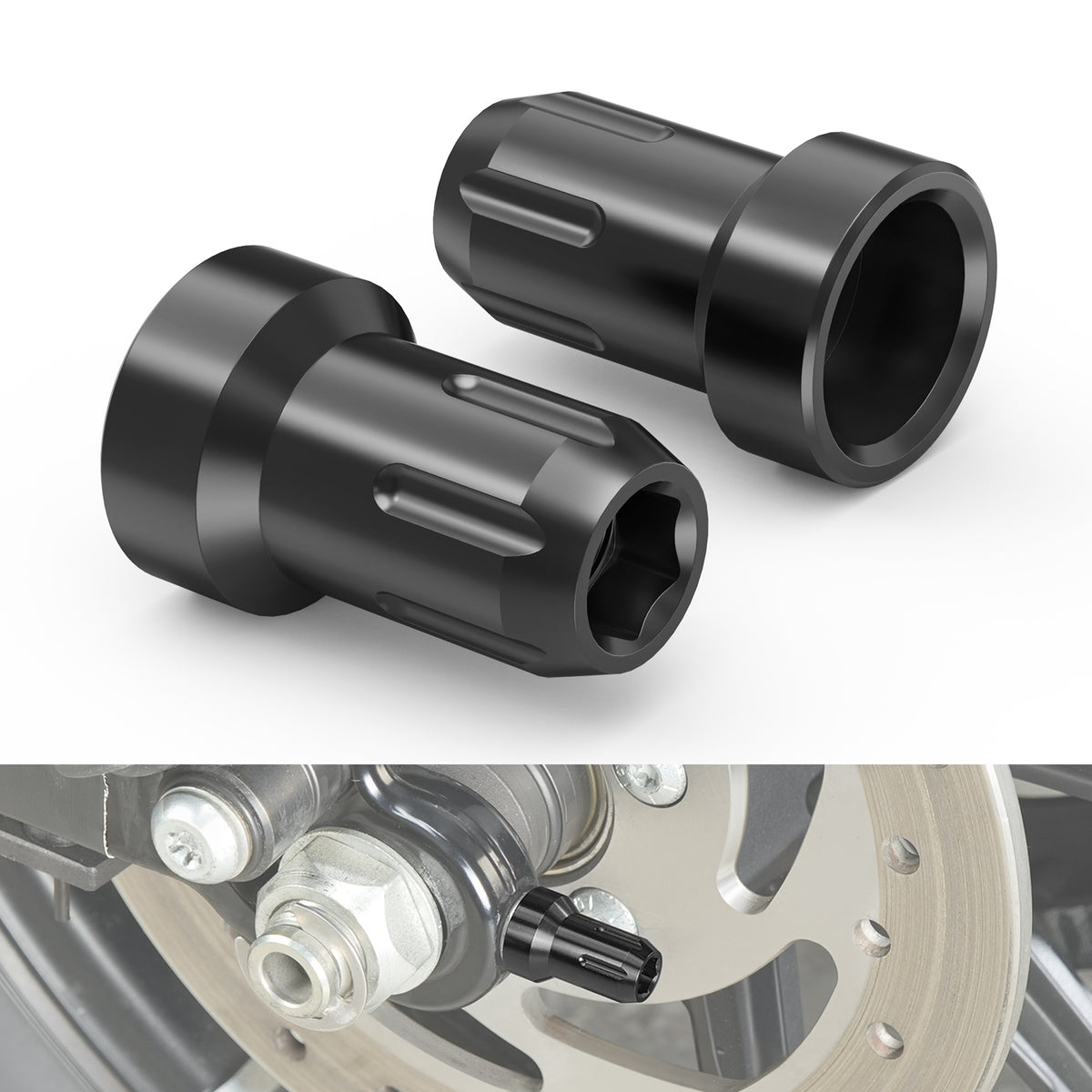 Hinterachs-Einsteller für Harley Sportster Iron 1200/883 Forty Eight