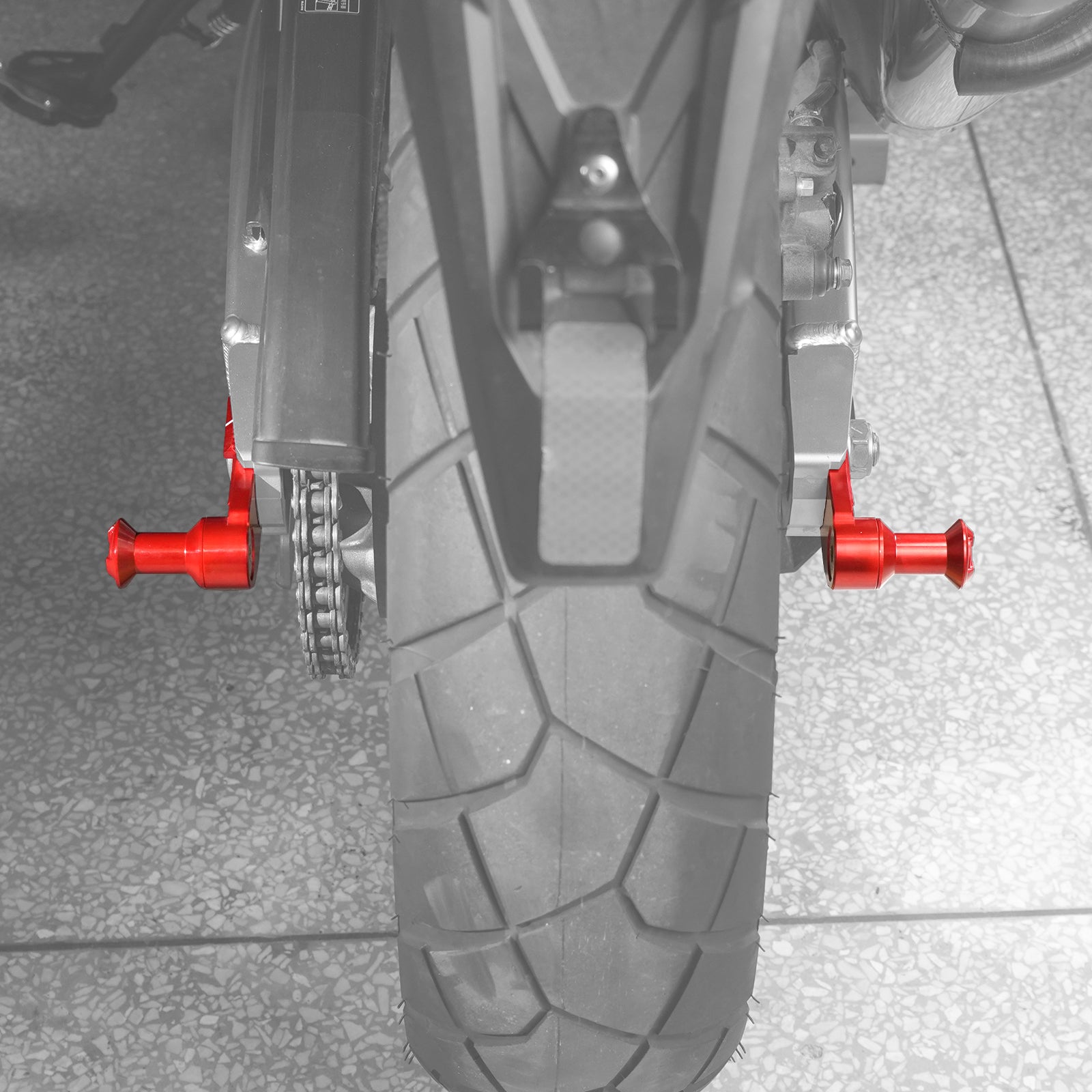 Hinterer Kettenspanner mit Ständerhaken für Honda CRF1100L Africa Twin 2020-2025