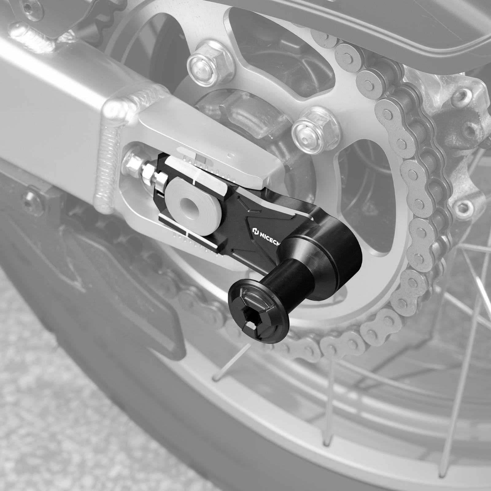 Hinterer Kettenspanner mit Ständerhaken für Honda CRF1100L Africa Twin 2020-2025