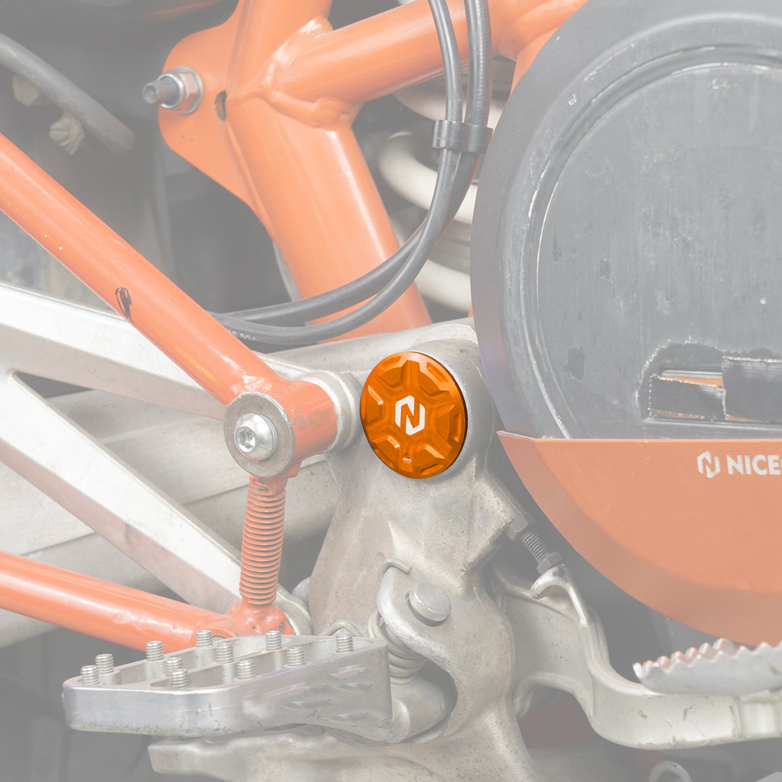Paar Schwinge Pivot Rahmen Loch Stecker Abdeckung Für Husqvarna 701 ENDURO 2016-2025