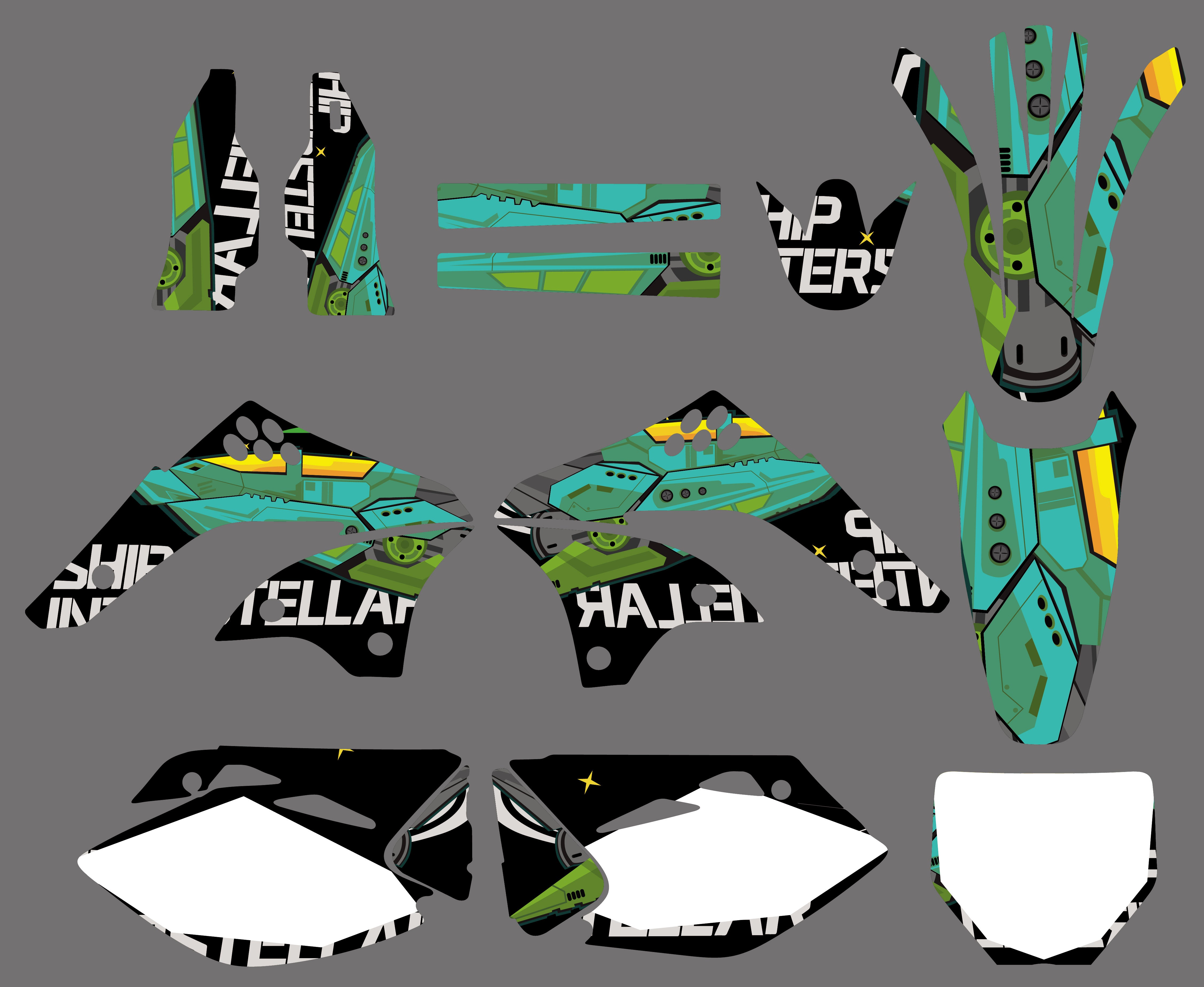 Kawasaki KX450F KXF450 06-08 Motorradgrafiken