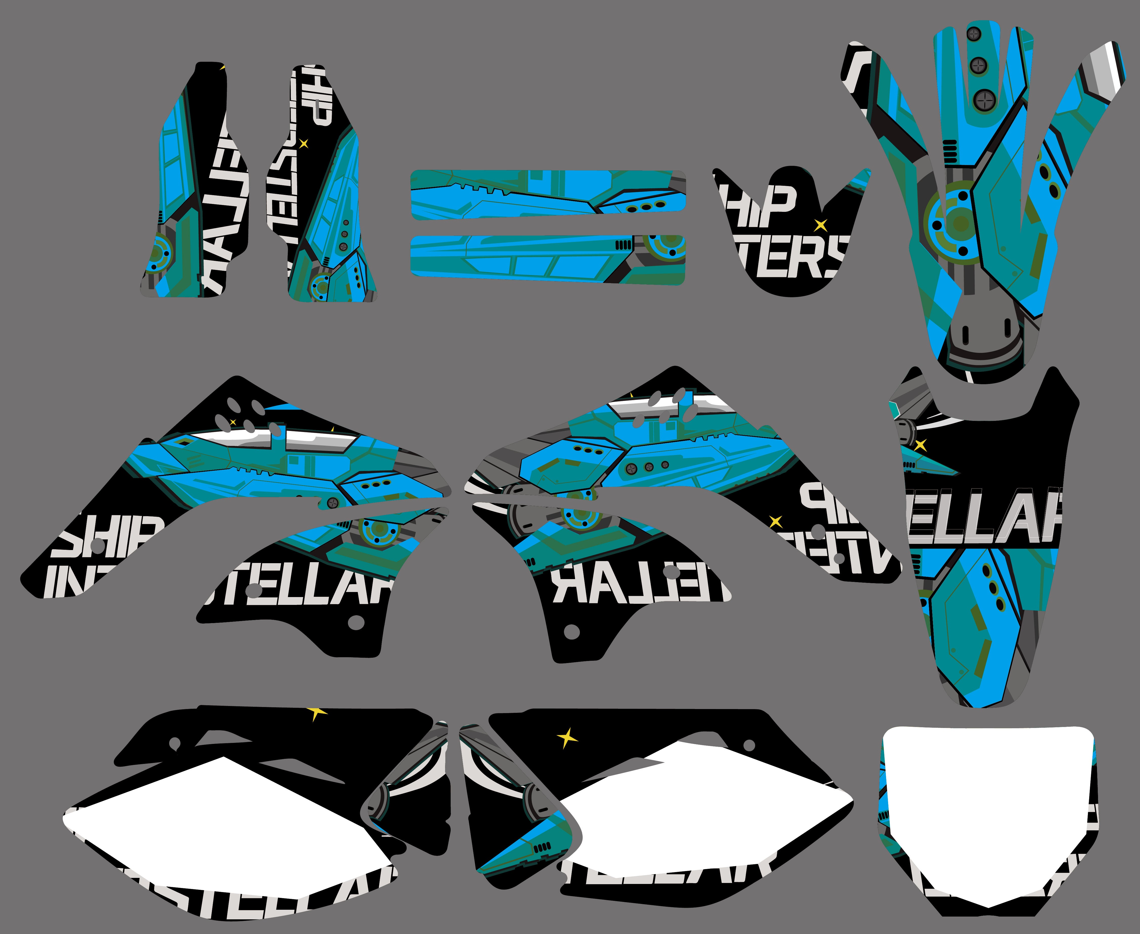Kawasaki KX450F KXF450 06-08 Motorradgrafiken
