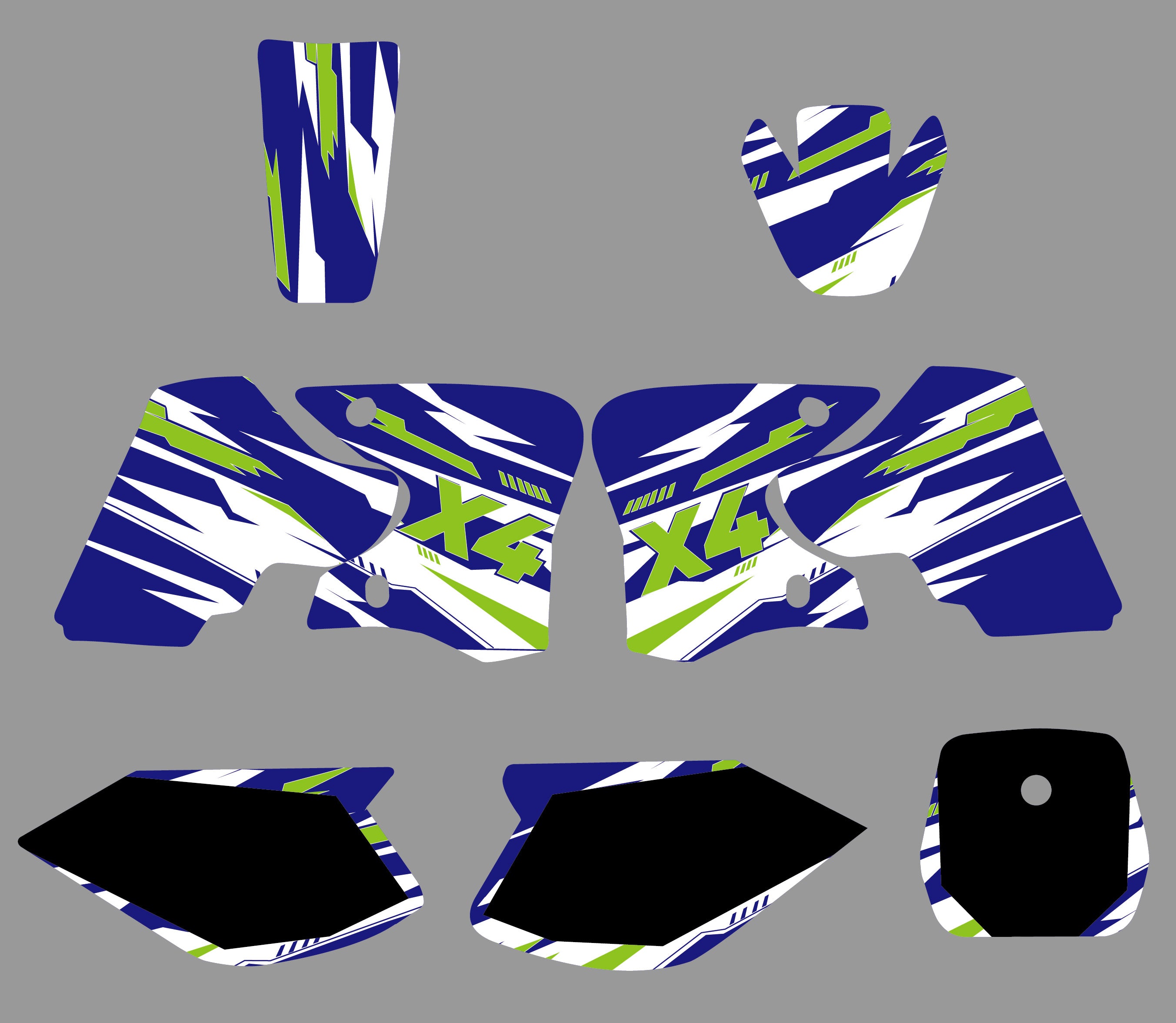 Motorrad-Hintergründe, Aufkleber für Yamaha TTR90 2000-2007