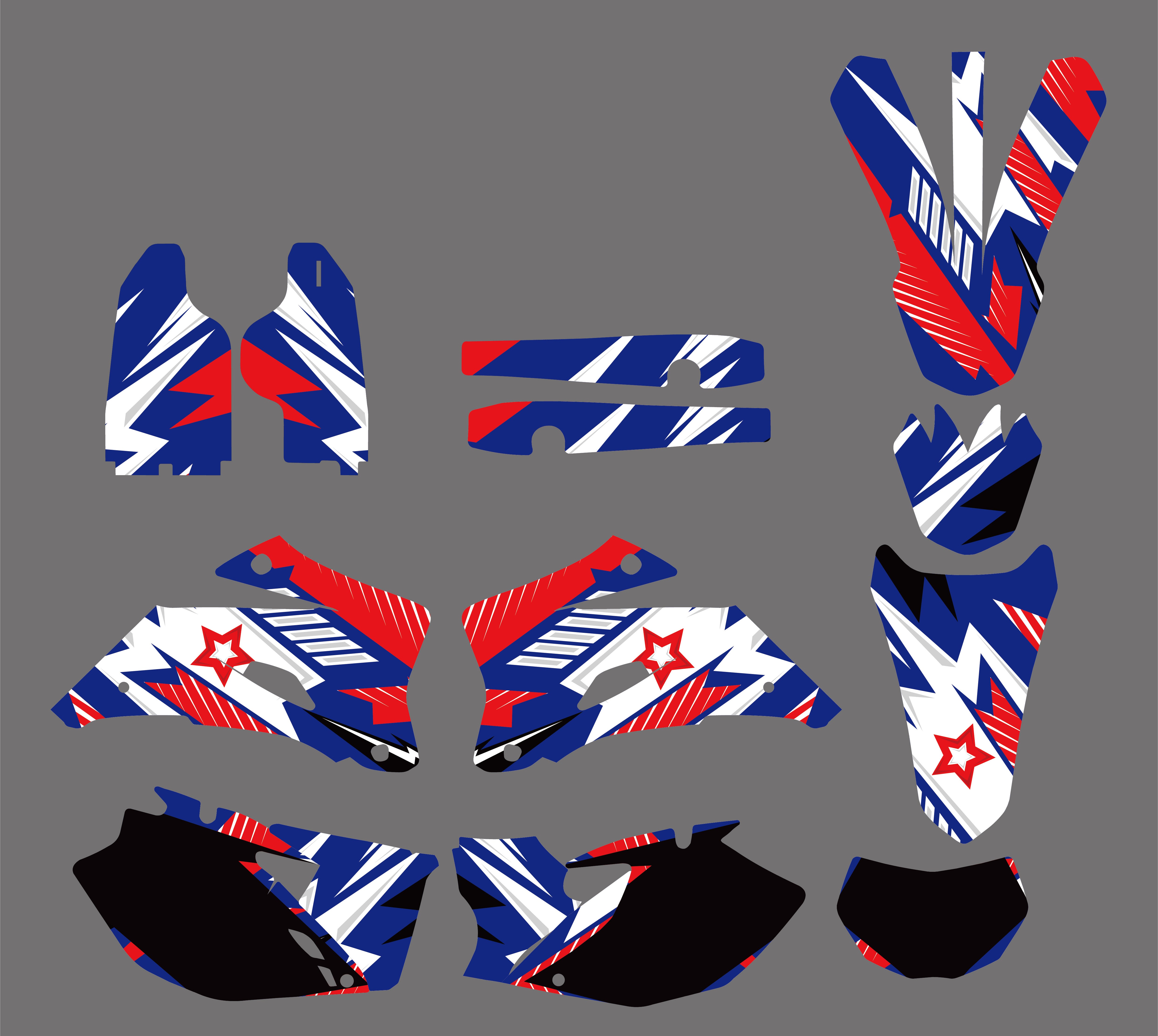 Motorrad-Aufkleber-Set für WR250F WR450F 2007-2011