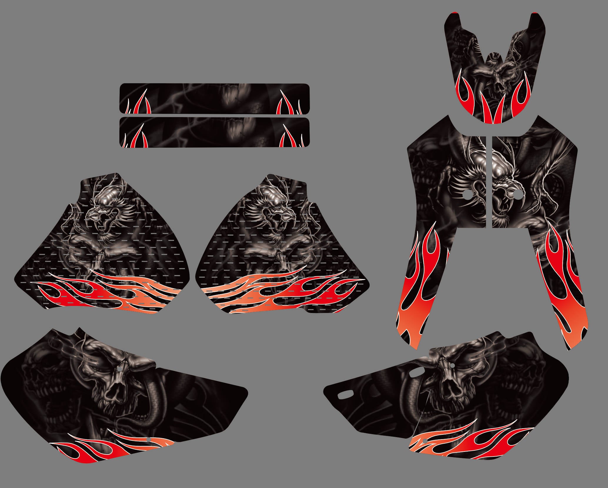 Team Graphics Hintergrund Aufkleber Aufkleber Kit für Honda XR250/XR400 1996-2004