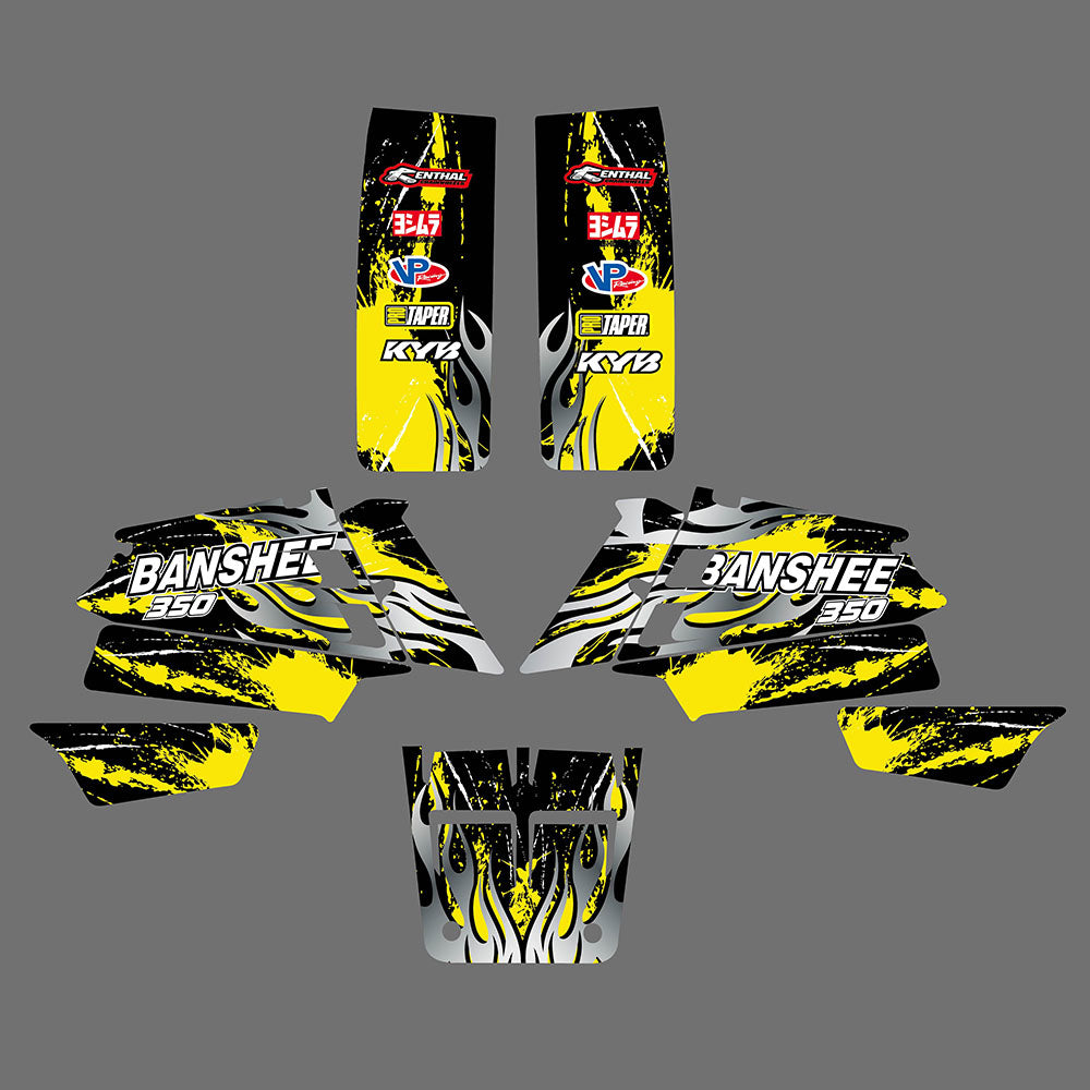 ATV Aufkleber Team Aufkleber Grafik Kits Für Yamaha Banshee 350 YFZ350 Alle Jahre
