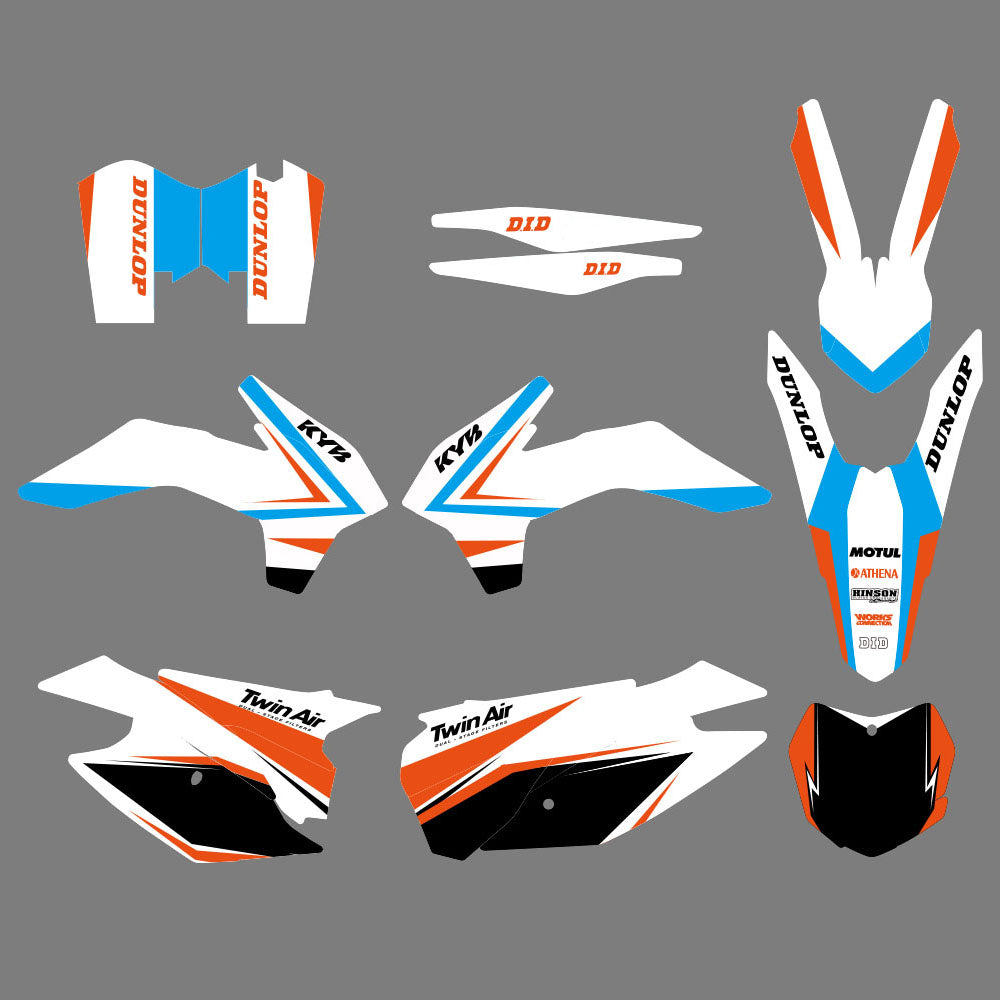 Motorrad-Grafikaufkleber für KTM 125 150 250 300 350 450 SX XC F 2013-2014