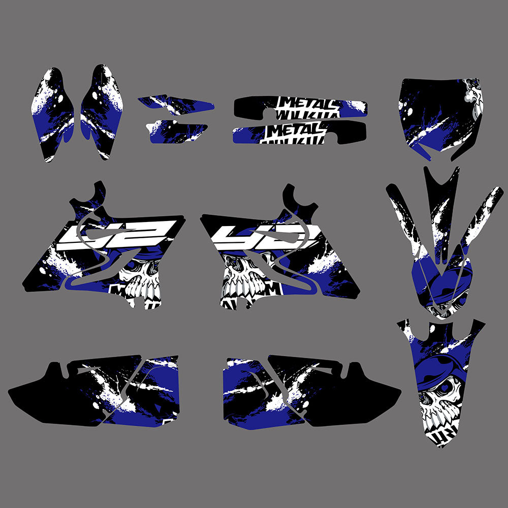 Team Graphics Aufkleber Aufkleber Kit für Yamaha YZ125 YZ250 2015-2021