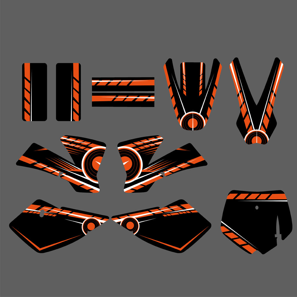 Team Graphics Hintergrund Aufkleber Aufkleber für KTM SX50 2002-2008