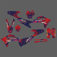 Motorrad-Team-Aufkleber-Set mit vollständigen Grafiken im Hintergrund für GAS GAS MC Motocross, alle Modelle 2021–2023