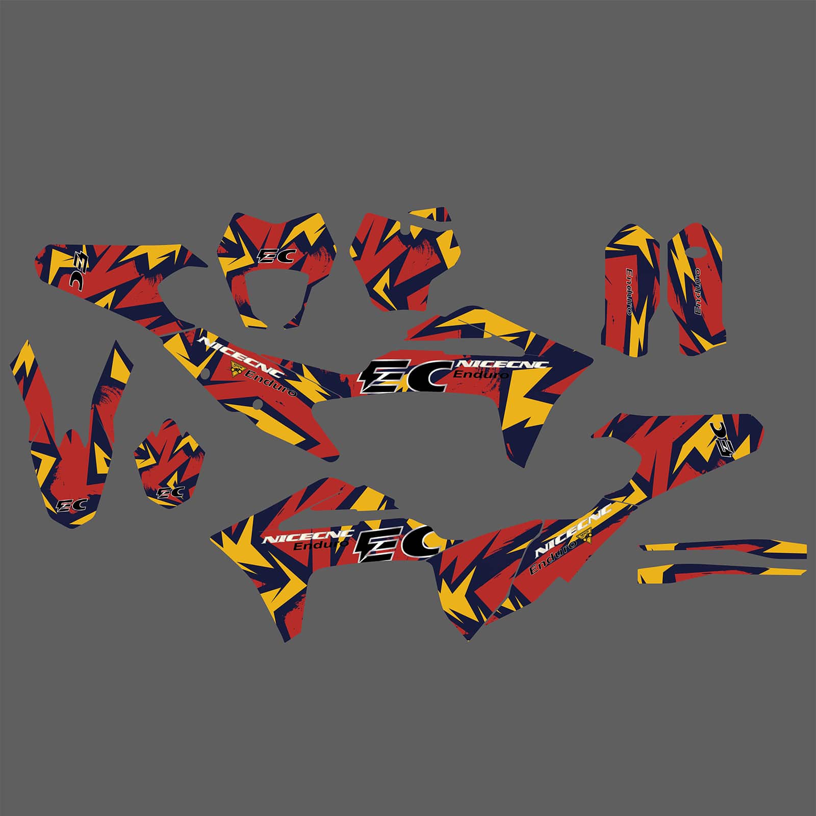Motorrad-Team-Aufkleber mit voller Grafik, Hintergrundaufkleber, Kits für GAS GAS EC Enduro 2021–2023