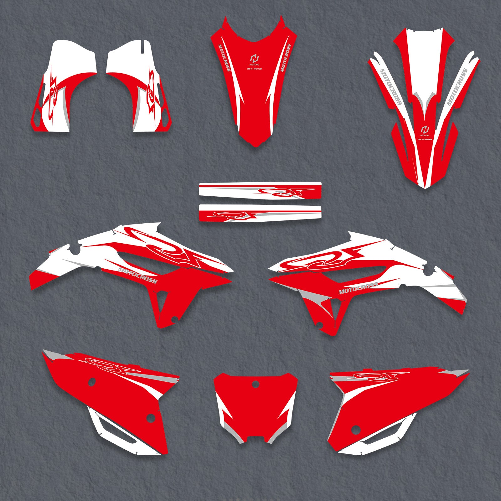 Komplettes Grafik-Aufkleber-Set für HONDA CRF450 2021-2024