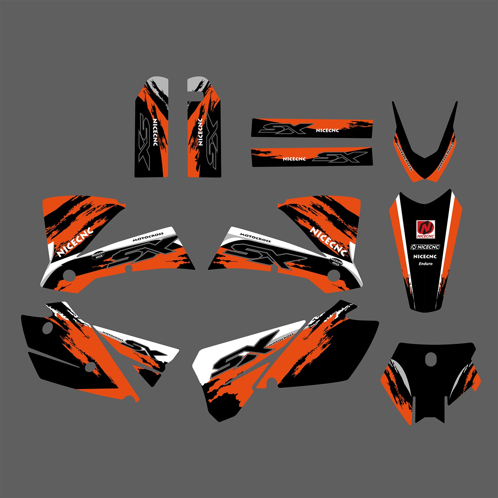 Motorrad Volle Grafiken Aufkleber Aufkleber Set Für KTM SX 2003-2004