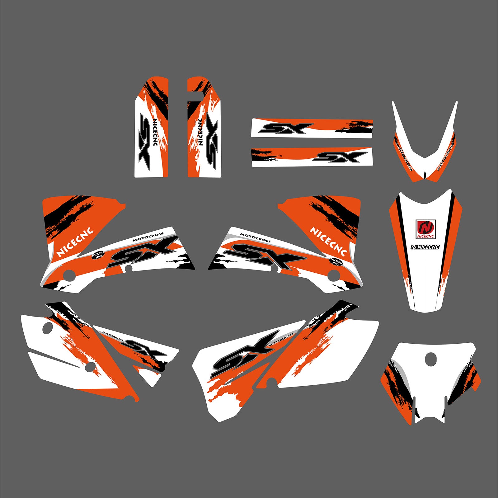 Motorrad Volle Grafiken Aufkleber Aufkleber Set Für KTM SX 2003-2004