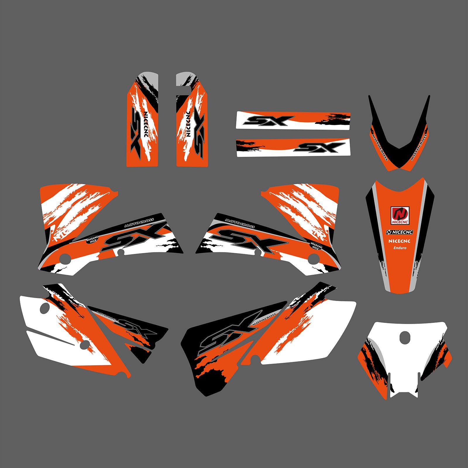 Motorrad Volle Grafik Aufkleber Aufkleber Kit Für KTM SX 2003-2004