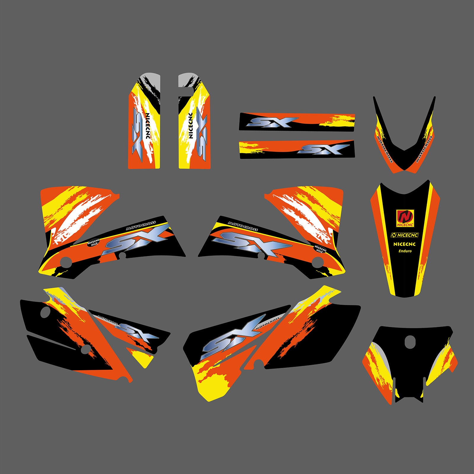 Motorrad Volle Grafik Aufkleber Aufkleber Kit Für KTM SX 2003-2004