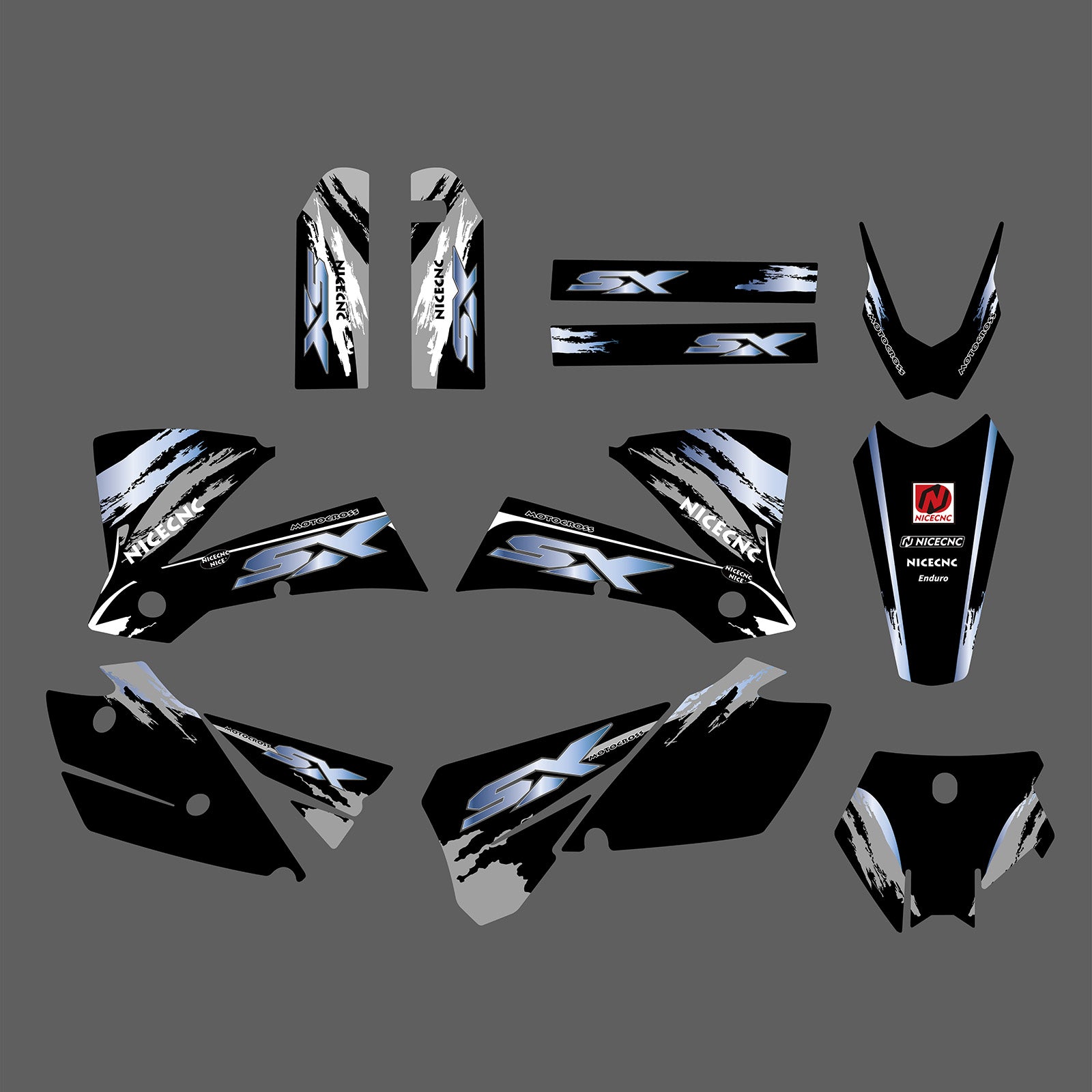 Motorrad Volle Grafik Aufkleber Aufkleber Kit Für KTM SX 2003-2004
