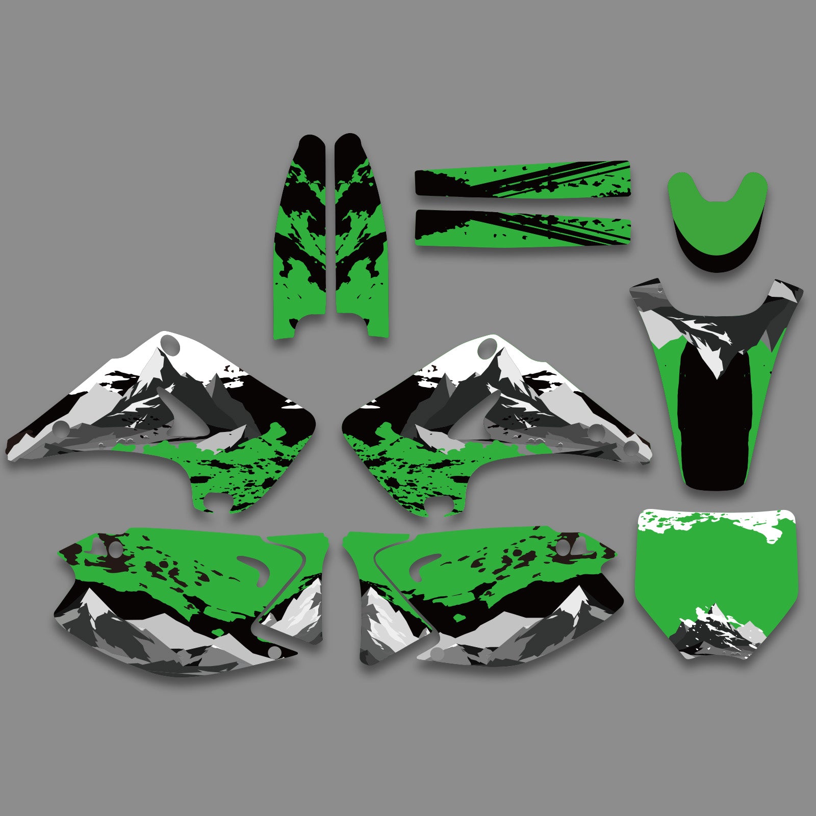 Motorrad Volle Grafiken Aufkleber Aufkleber Set Für KAWASAKI KX125 / KX250 2003-2012