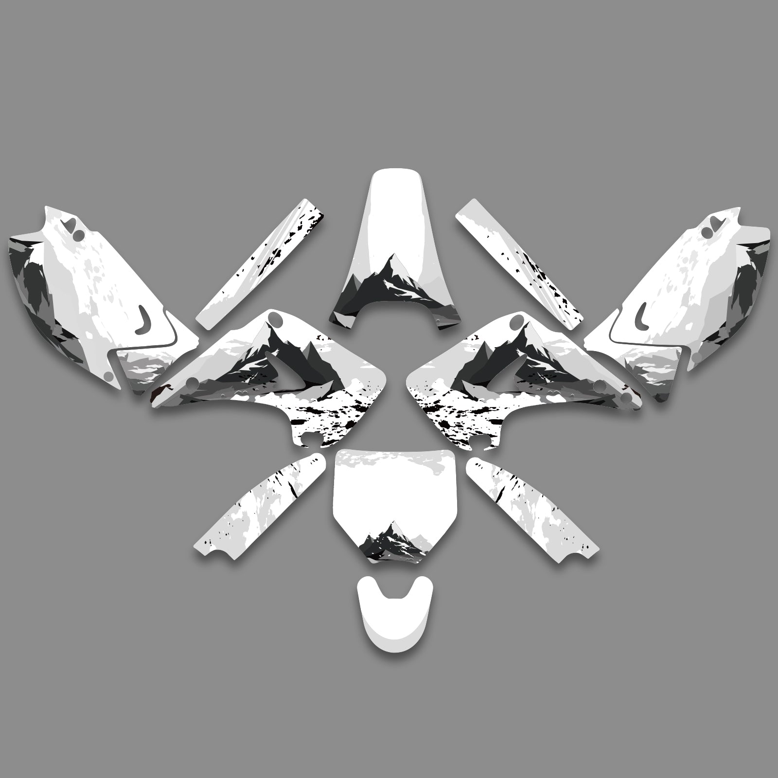 Komplettes Grafik-Aufkleber-Set für KAWASAKI KX125 KX250 2003–2012