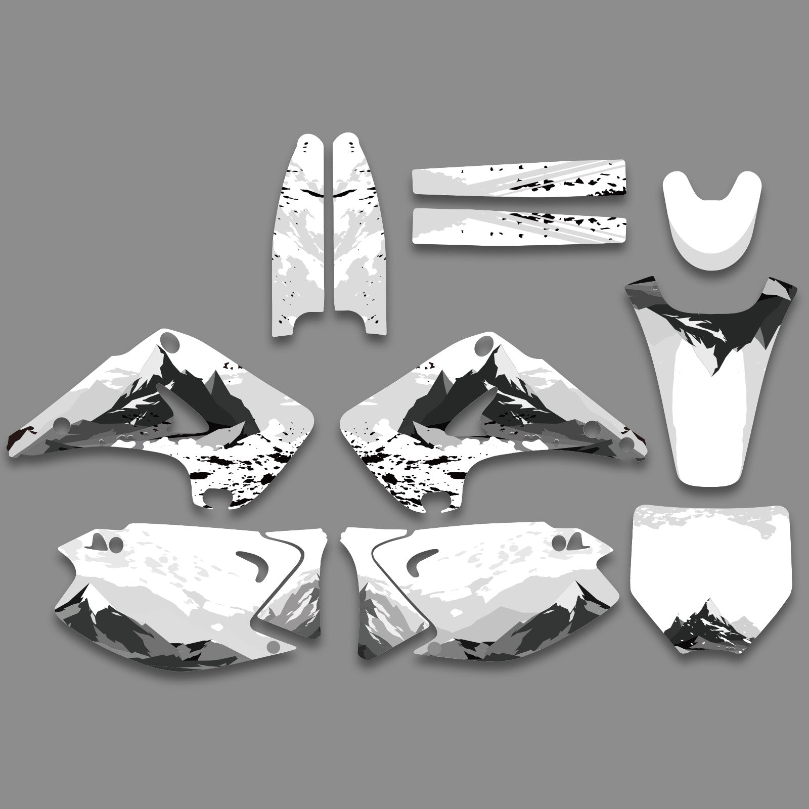 Komplettes Grafik-Aufkleber-Set für KAWASAKI KX125 KX250 2003–2012