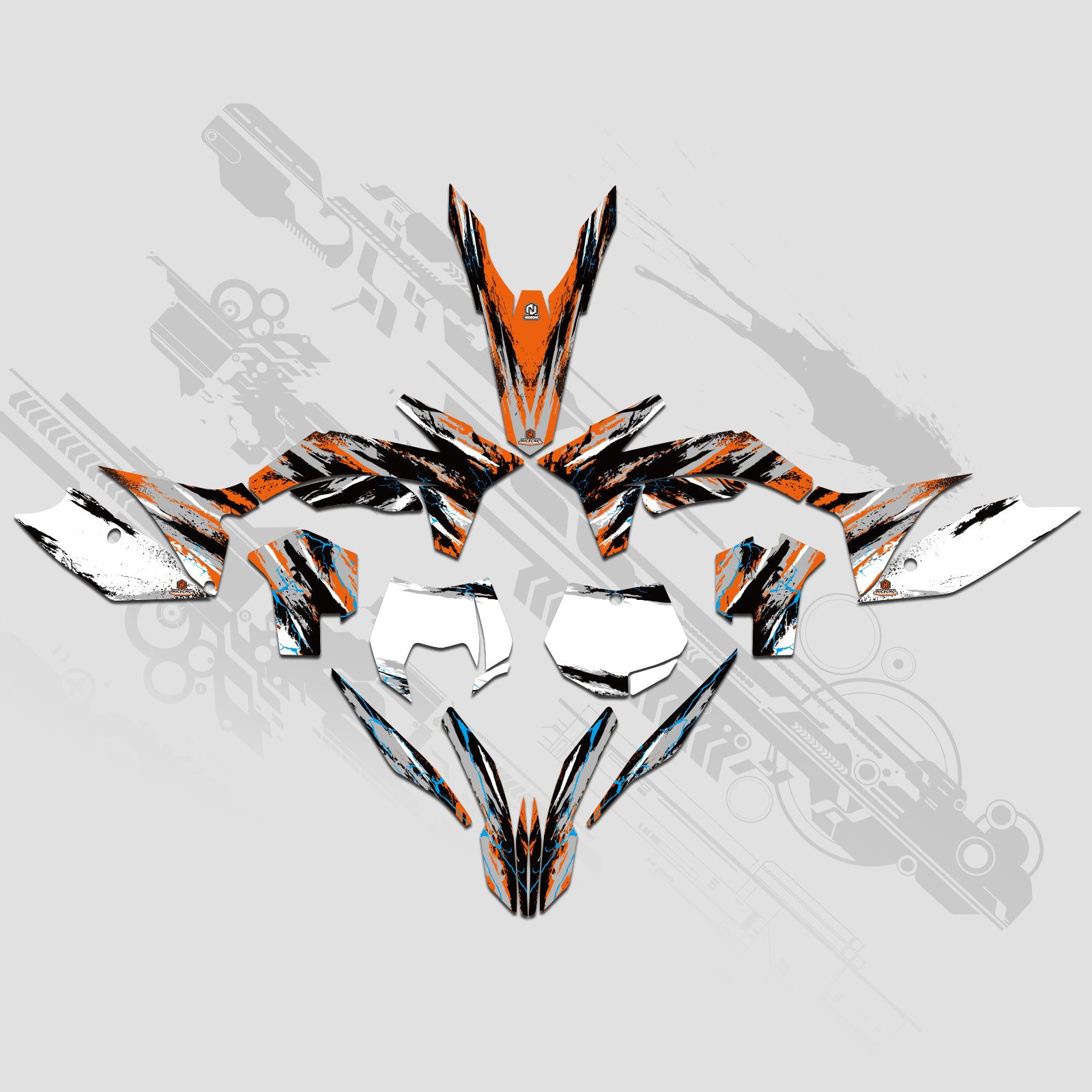 Komplettes Grafik-Aufkleber-Set für KTM SX 2011–2012 XCW 2013