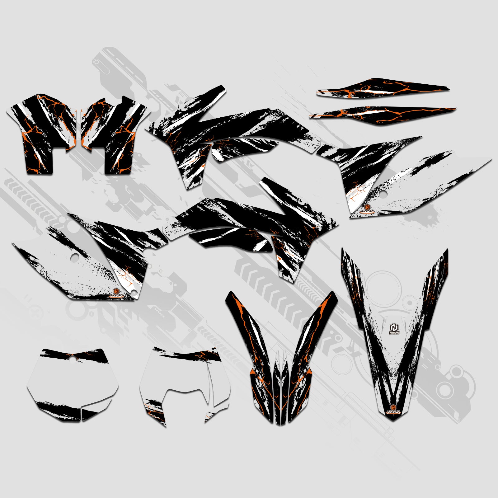 Motorrad Volle Grafiken Decals Aufkleber Set Für KTM SX 2011-2012 XCW 2013