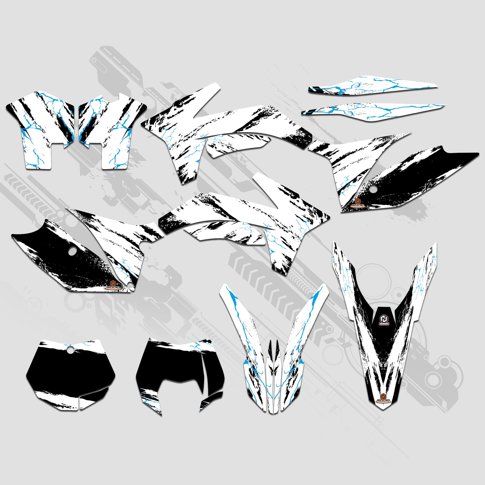 Motorrad Volle Grafiken Decals Aufkleber Set Für KTM SX 2011-2012 XCW 2013