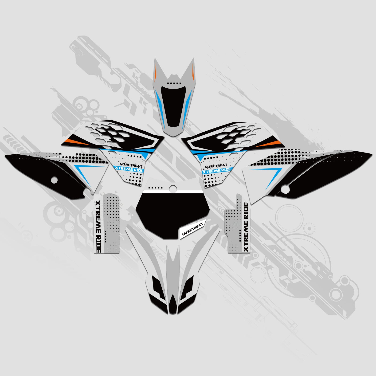 Komplettes Grafik-Aufkleber-Set für KTM SX65 2009–2015