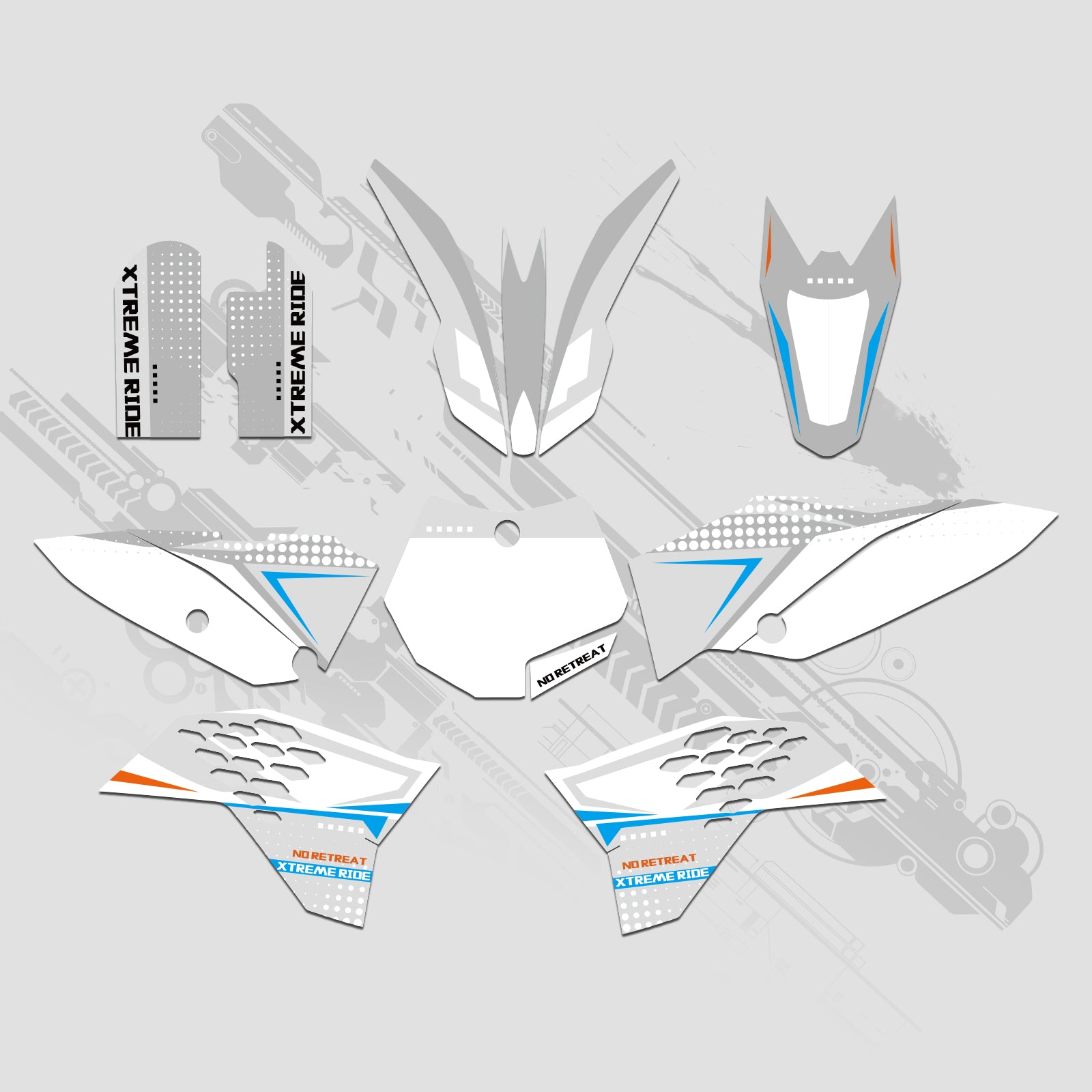 Komplettes Grafik-Aufkleber-Set für KTM SX65 2009–2015