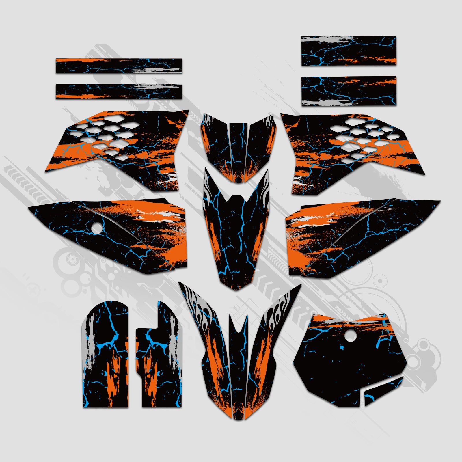 Motorrad Volle Grafiken Aufkleber Aufkleber Set Für KTM SX50 2009-2015