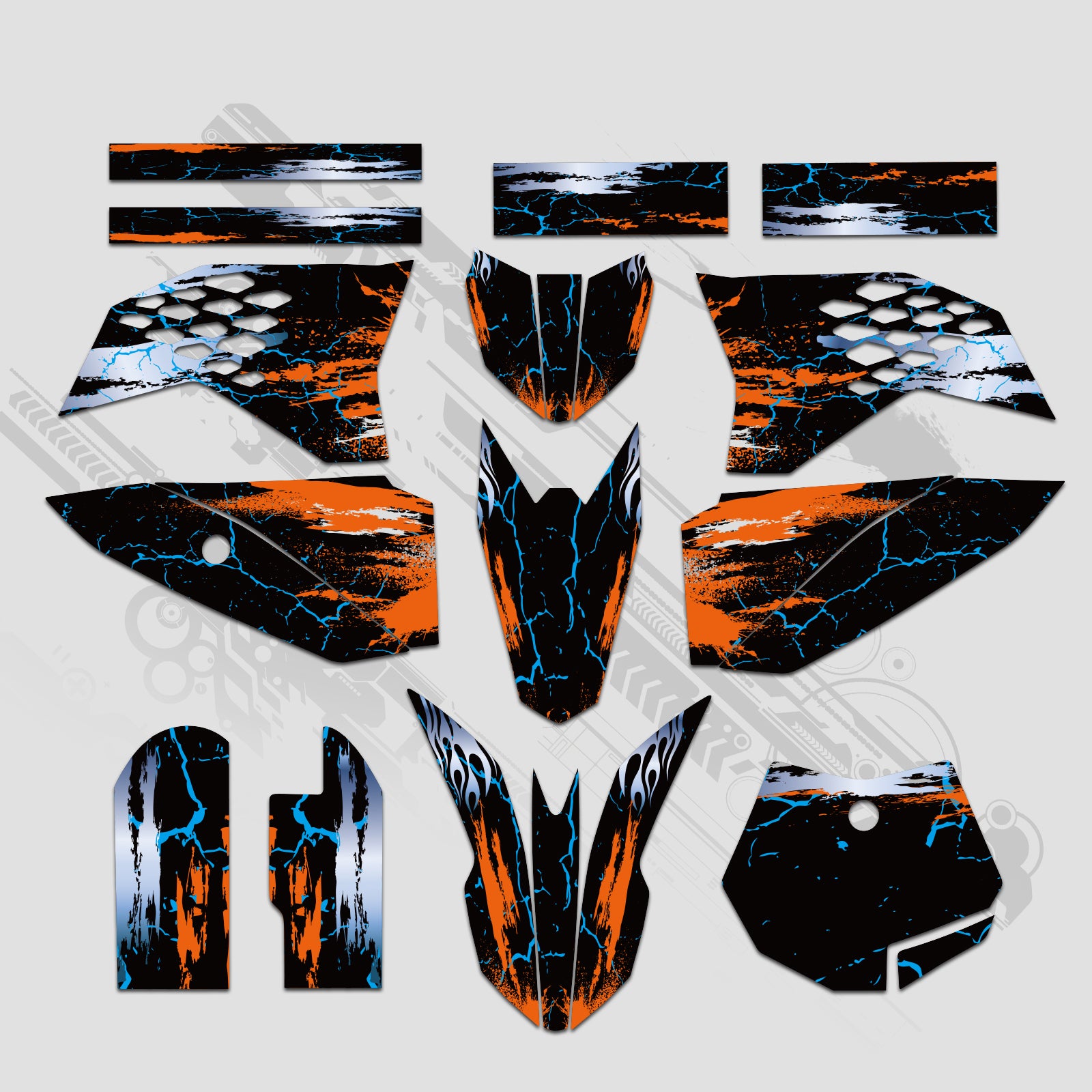 Komplettes Grafik-Aufkleber-Set für KTM SX50 2009–2015