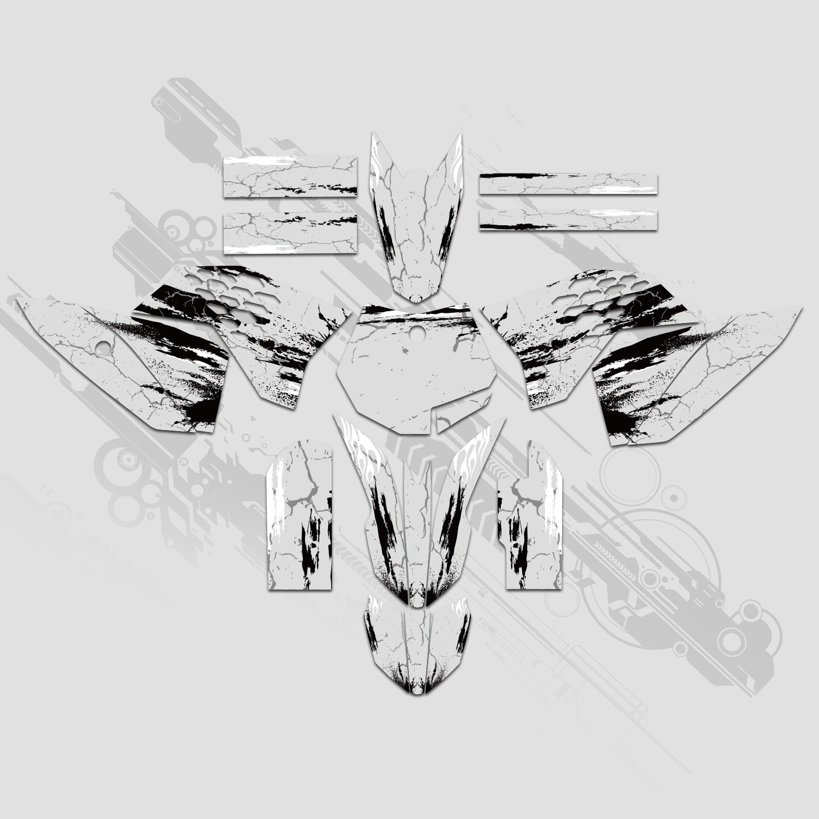 Komplettes Grafik-Aufkleber-Set für KTM SX50 2009–2015