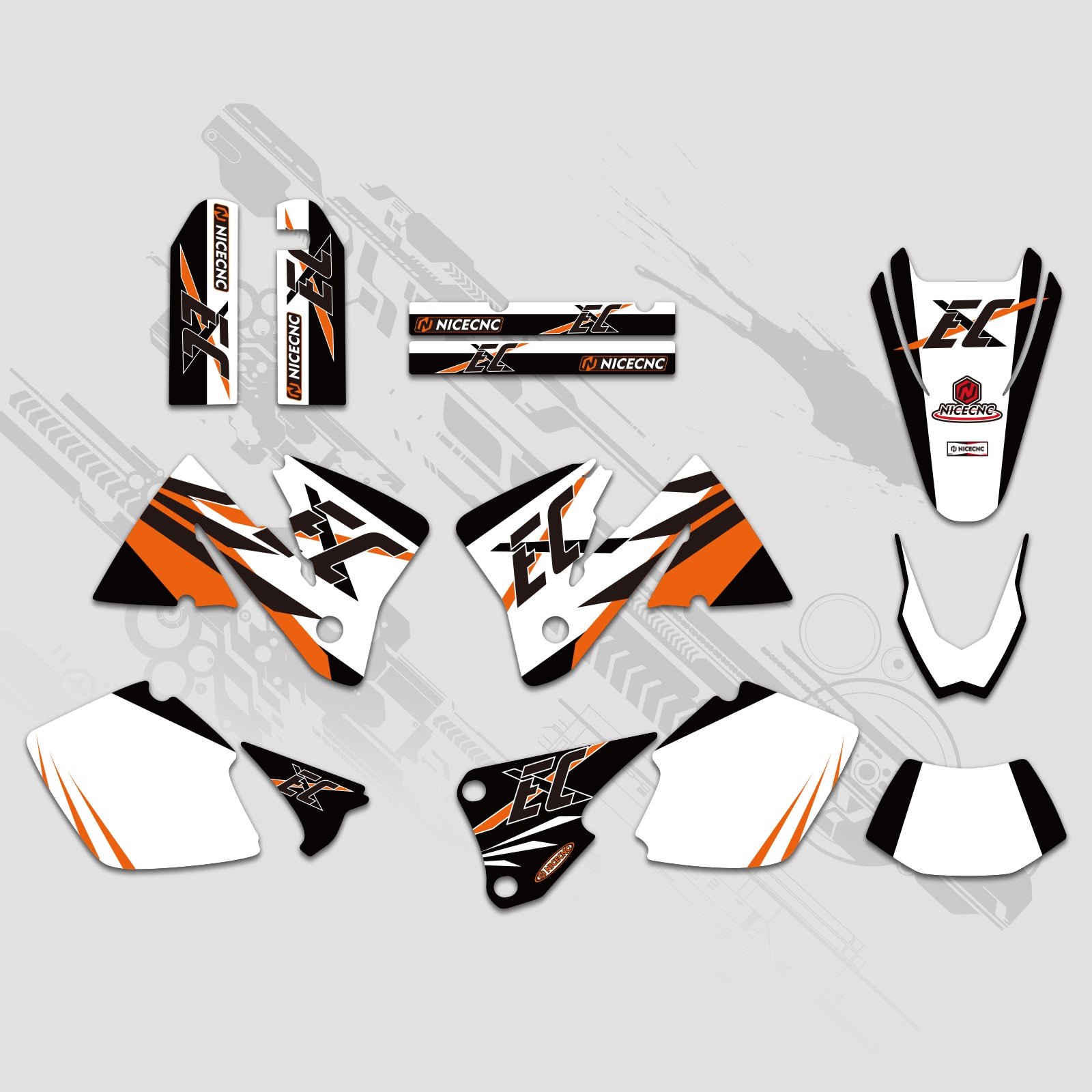 Motorrad Volle Grafiken Decals Aufkleber Kit Für KTM EXC 2001-2002