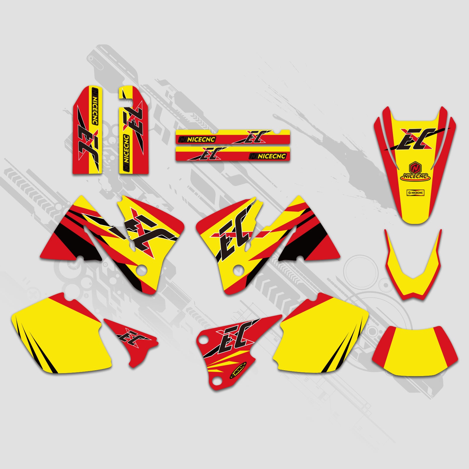 Off-Road-Bike Volle Grafiken Decals Aufkleber Kit Für KTM EXC 2001-2002