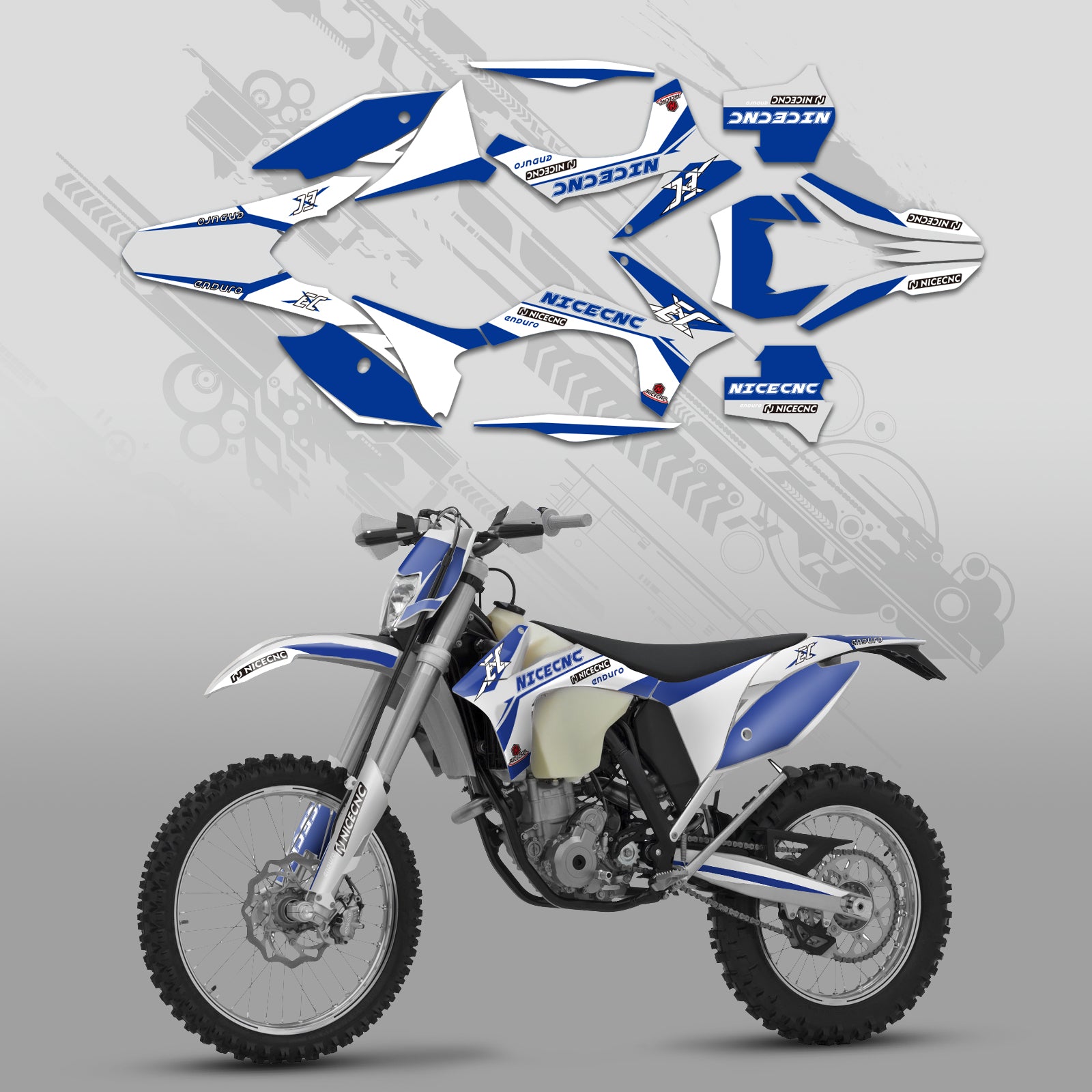 Off-Road-Bike Volle Grafiken Decals Aufkleber Kit Für KTM EXC 2012-2013 XC 2011