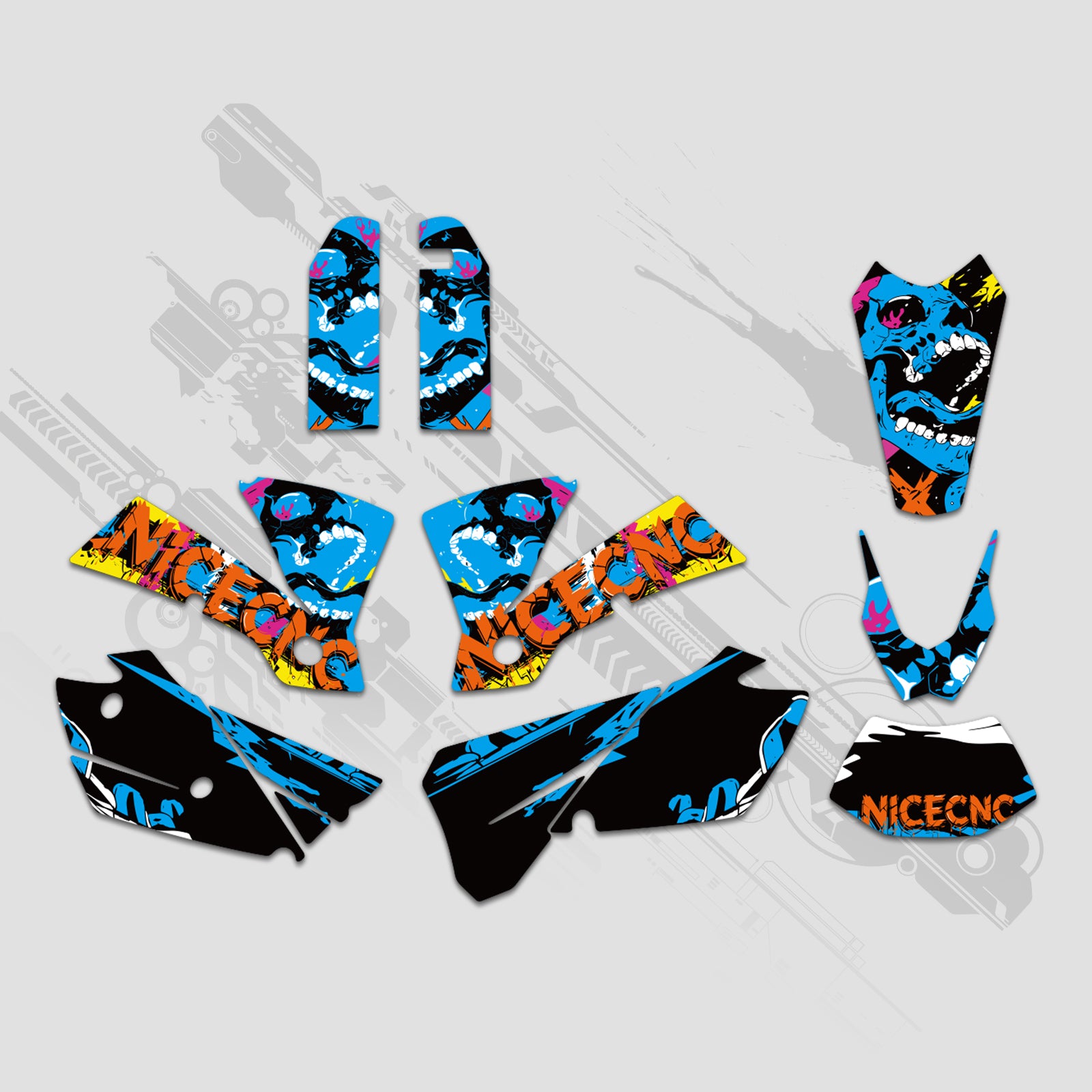 Motorrad-Dekor-Set (komplett) für KTM EXC 2004