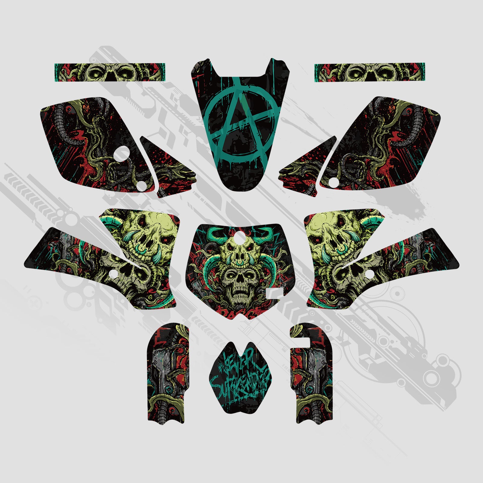 Full Graphics Dekor Aufkleber Set für KTM SX65 2002–2008