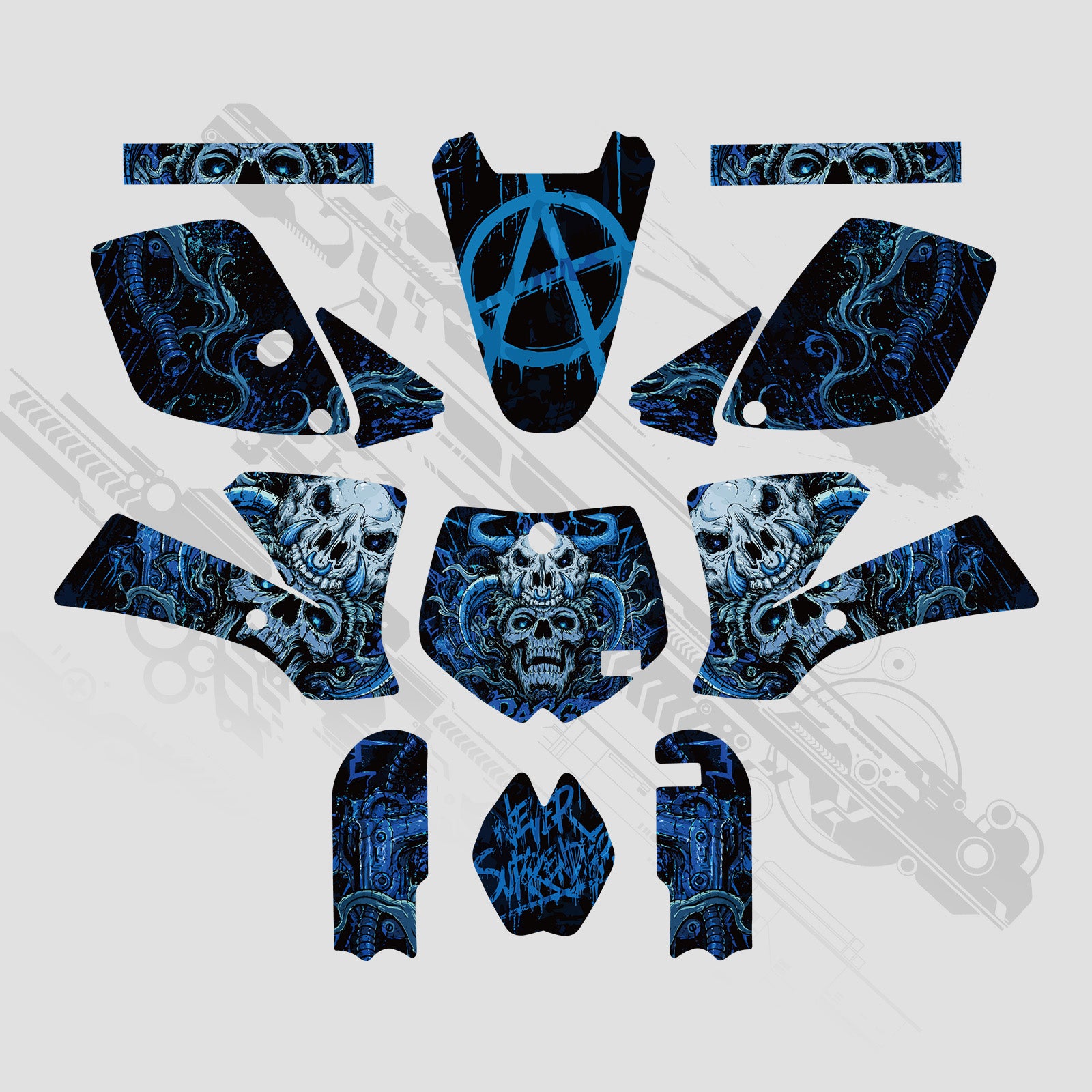Full Graphics Dekor Aufkleber Set für KTM SX65 2002–2008