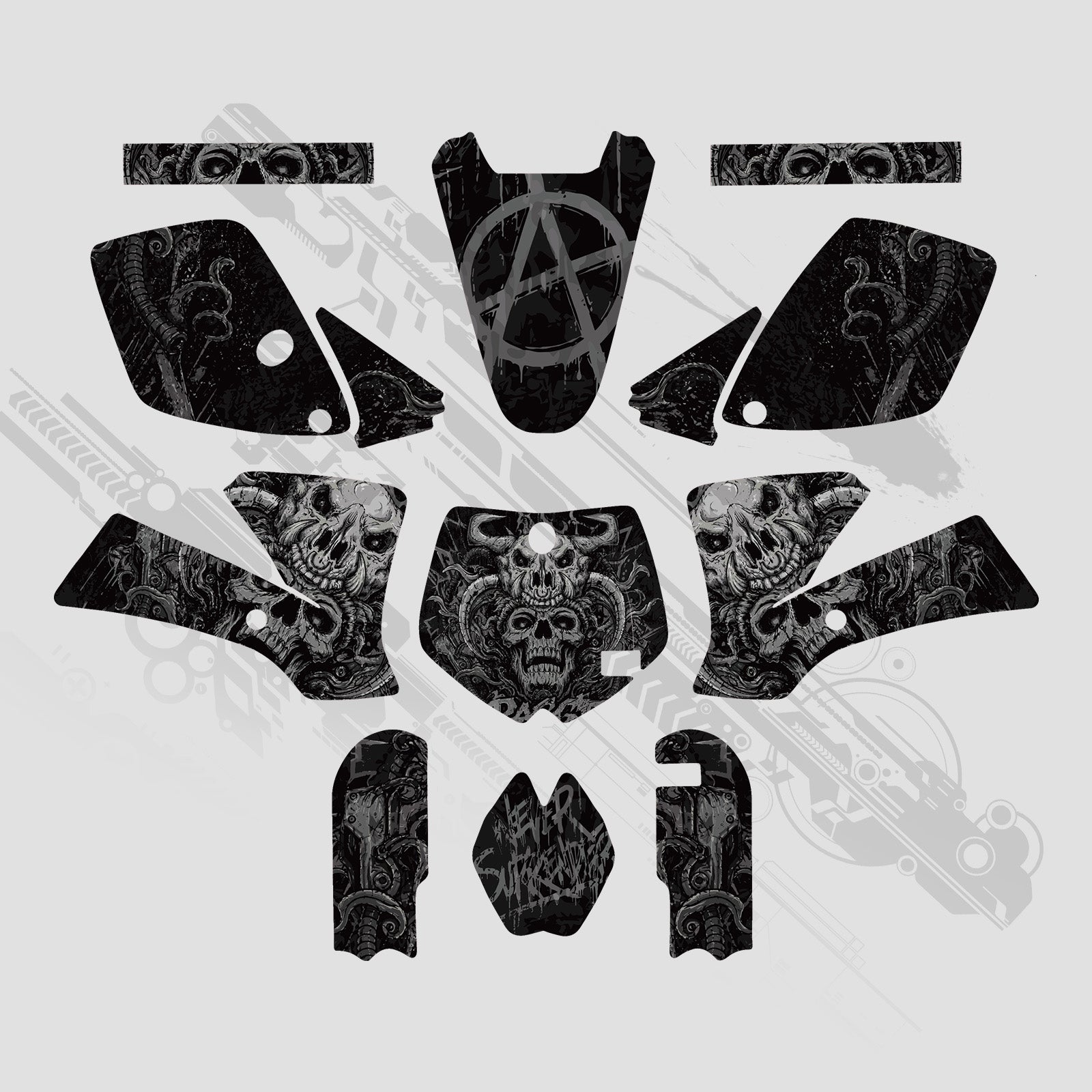 Motorrad Full Graphics Dekor Aufkleber Set für KTM SX65 2002–2008