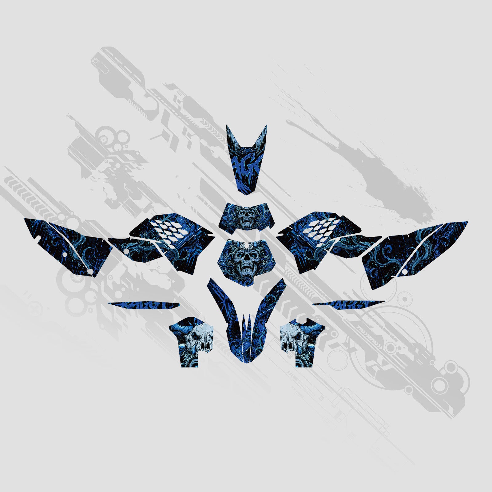 Full Graphics Dekor Aufkleber Set für KTM EXC 2008-2011