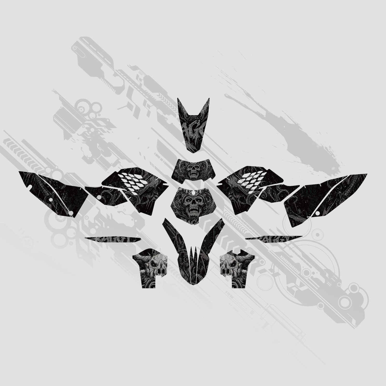 Motorrad Full Graphics Dekor Aufkleber Set für KTM EXC 2008-2011