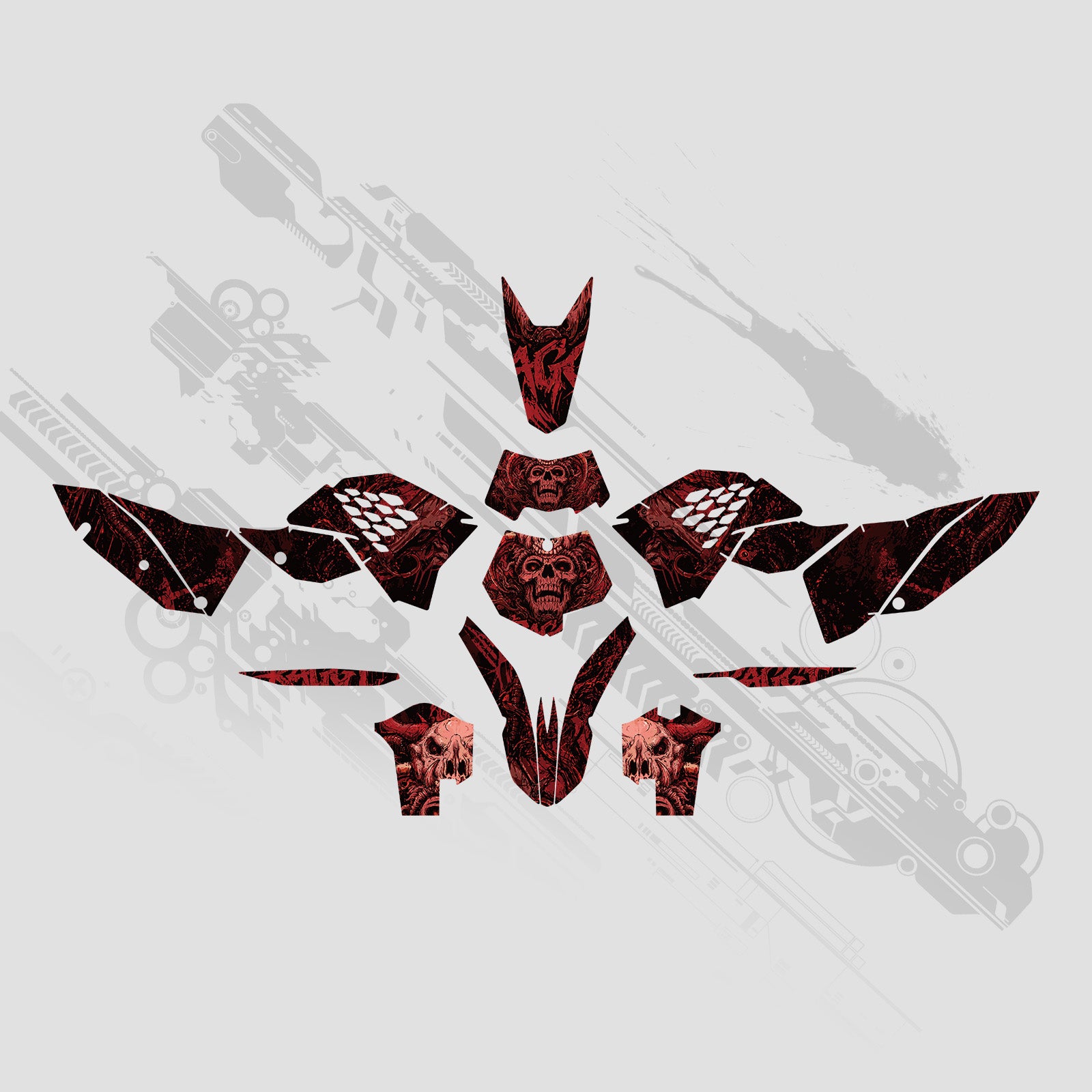 Motorrad Full Graphics Dekor Aufkleber Set für KTM EXC 2008-2011