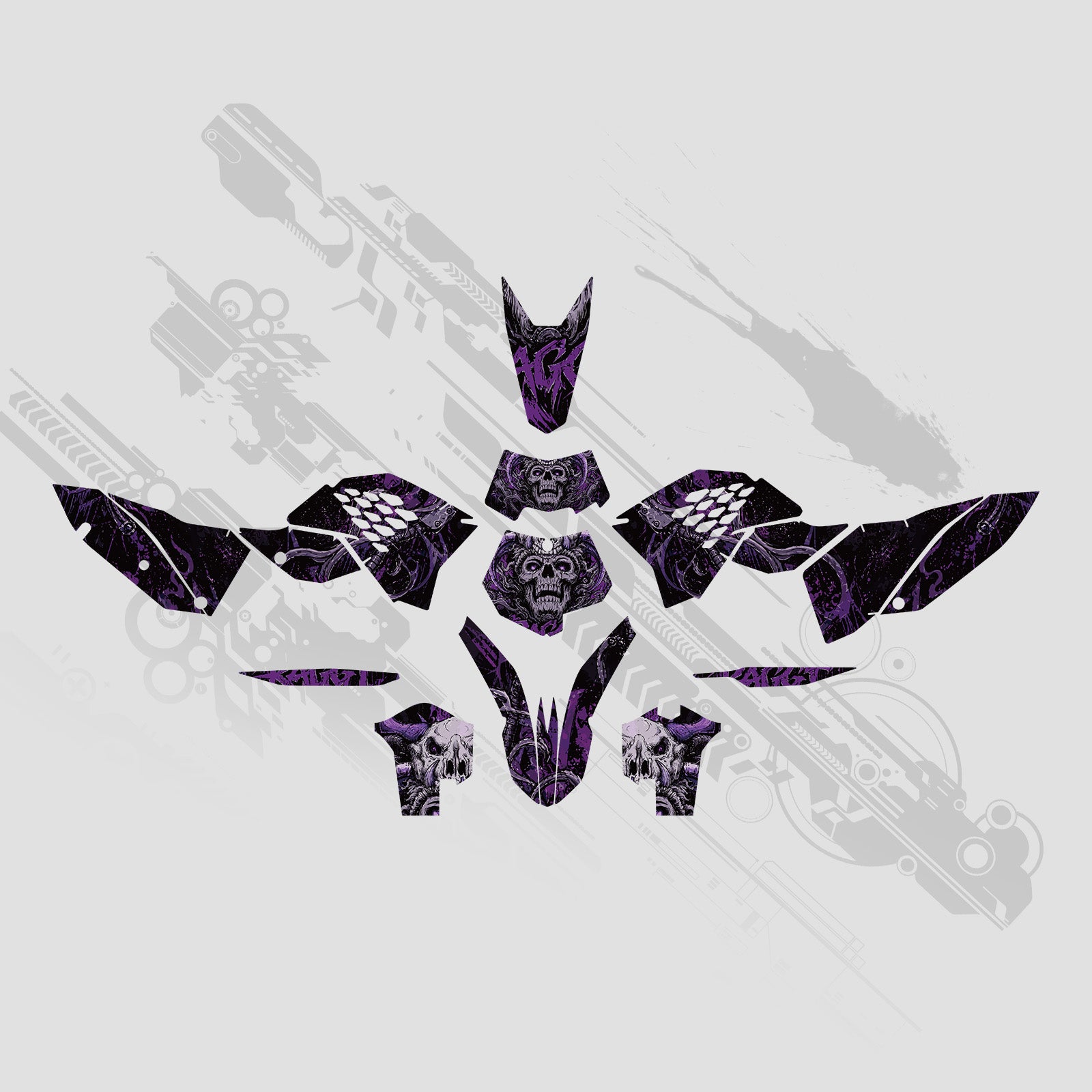 Motorrad Full Graphics Dekor Aufkleber Set für KTM EXC 2008-2011