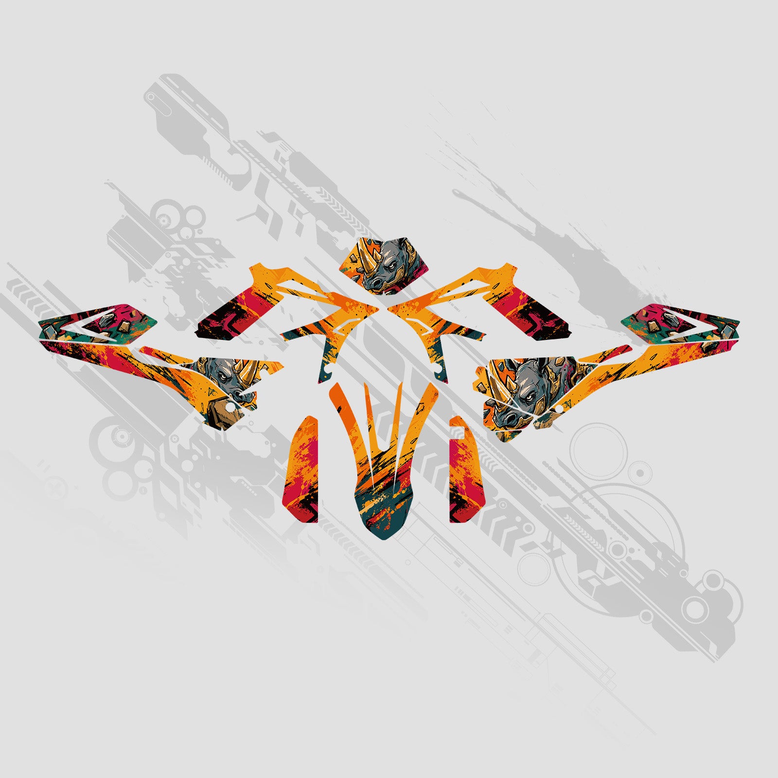 Full Graphics Dekor Aufkleber Set für BETA RR 250/300 2ST 350/400/450 4ST 2018-2019