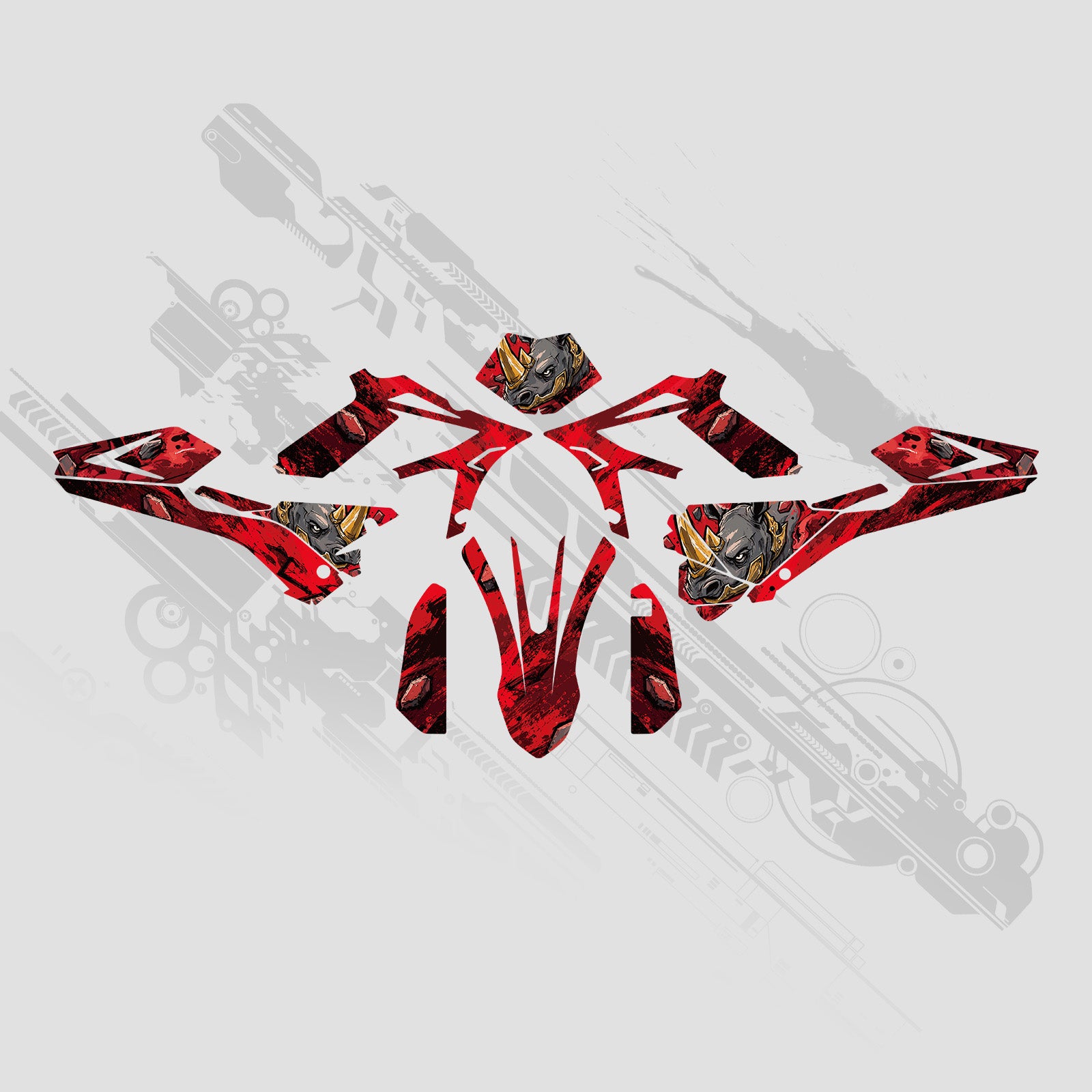 Full Graphics Dekor Aufkleber Set für BETA RR 250/300 2ST 350/400/450 4ST 2018-2019